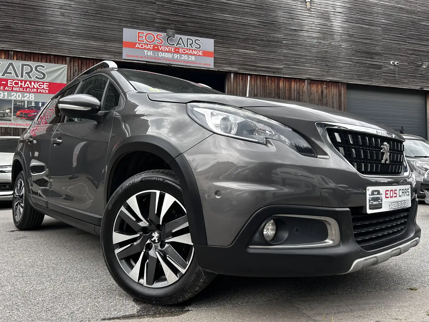 Peugeot 2008 1.6 BlueHdi Allure Pano Cuir Gps 1 Proprio Gar 1An Серый - 1