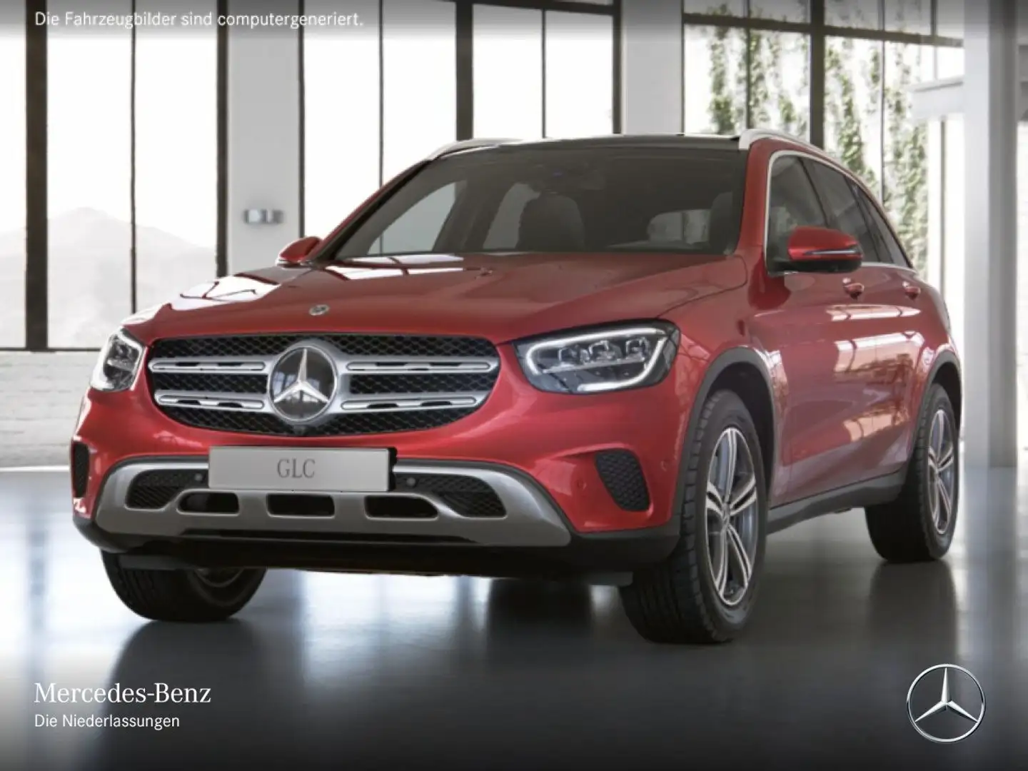 Mercedes-Benz GLC 220 d 4M PANO+360+LED+HUD+SPUR+TOTW+KEYLESS+9G Rood - 2