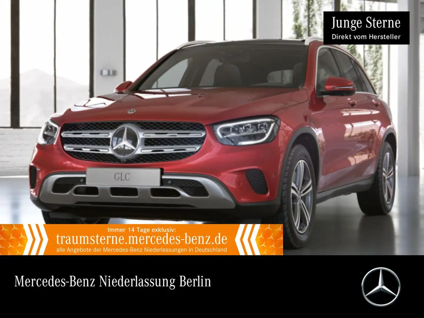 Mercedes-Benz GLC 220 d 4M PANO+360+LED+HUD+SPUR+TOTW+KEYLESS+9G Rood - 1