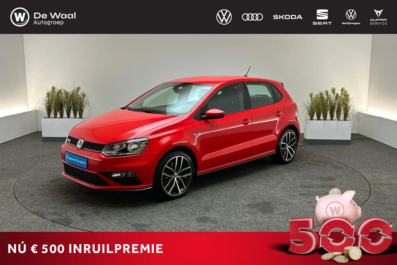 Volkswagen Polo GTI 1.8 TSI 192pk DSG | Parkeersensoren V+A, Achteruit Rouge - 1