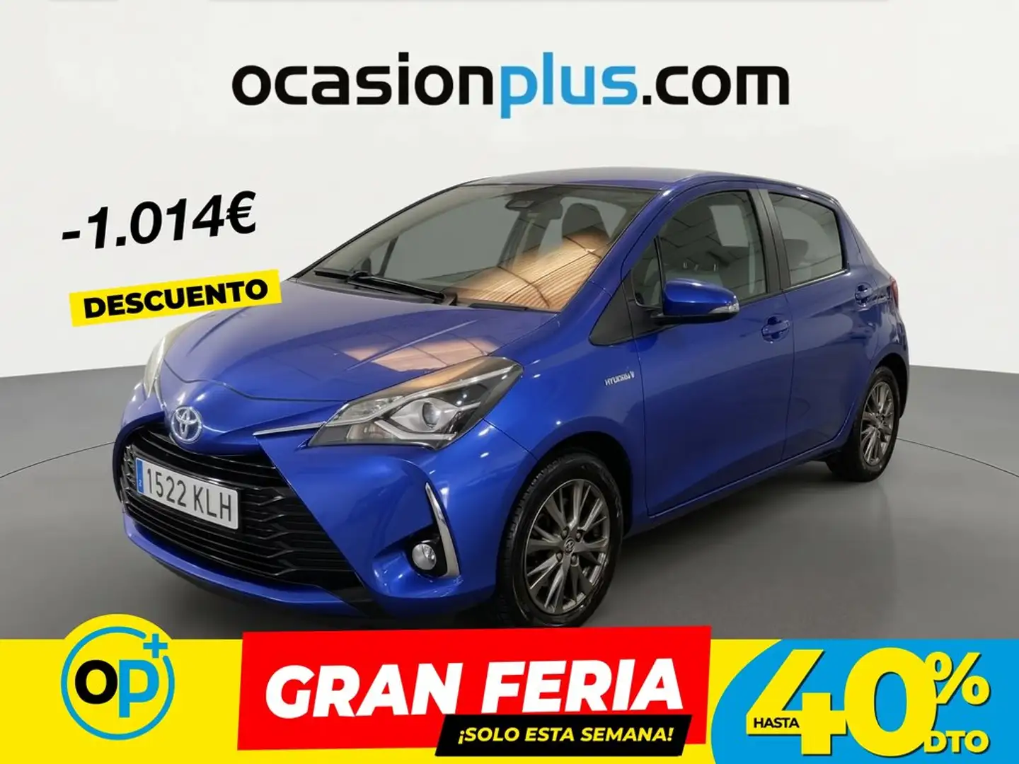 Toyota Yaris 100H 1.5 Active Azul - 1