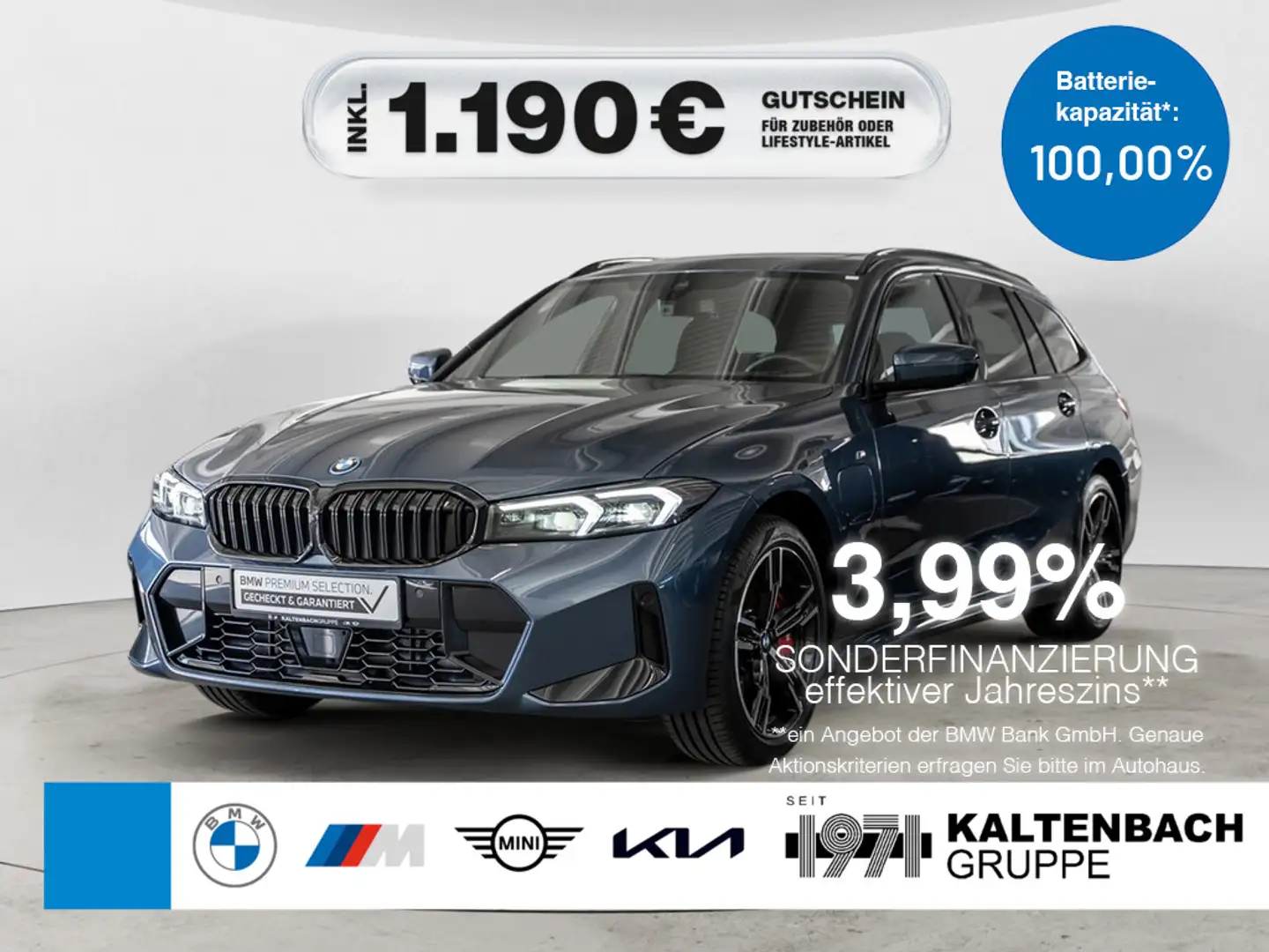 BMW 330 e Touring xDrive M-Sport Pro PANO AHK HUD Blau - 1