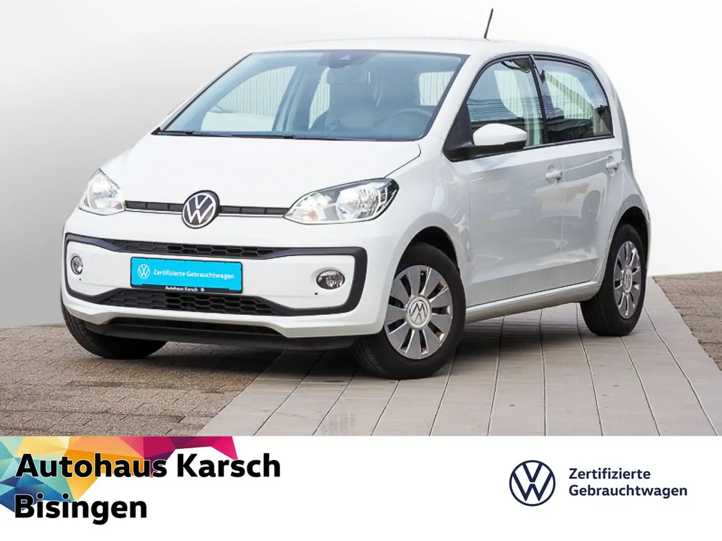 Volkswagen up! 1.0 move KLIMA, SH, ZV, 4 Türen Bluetooth Weiß - 1