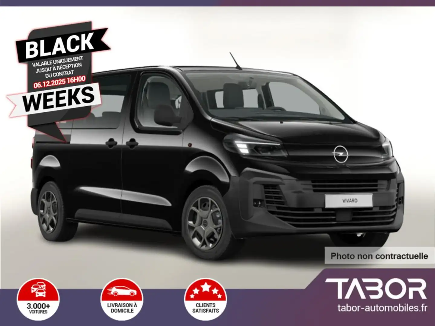 Opel Vivaro 2.0 D 177 AT8 GPS clim auto LED Noir - 1