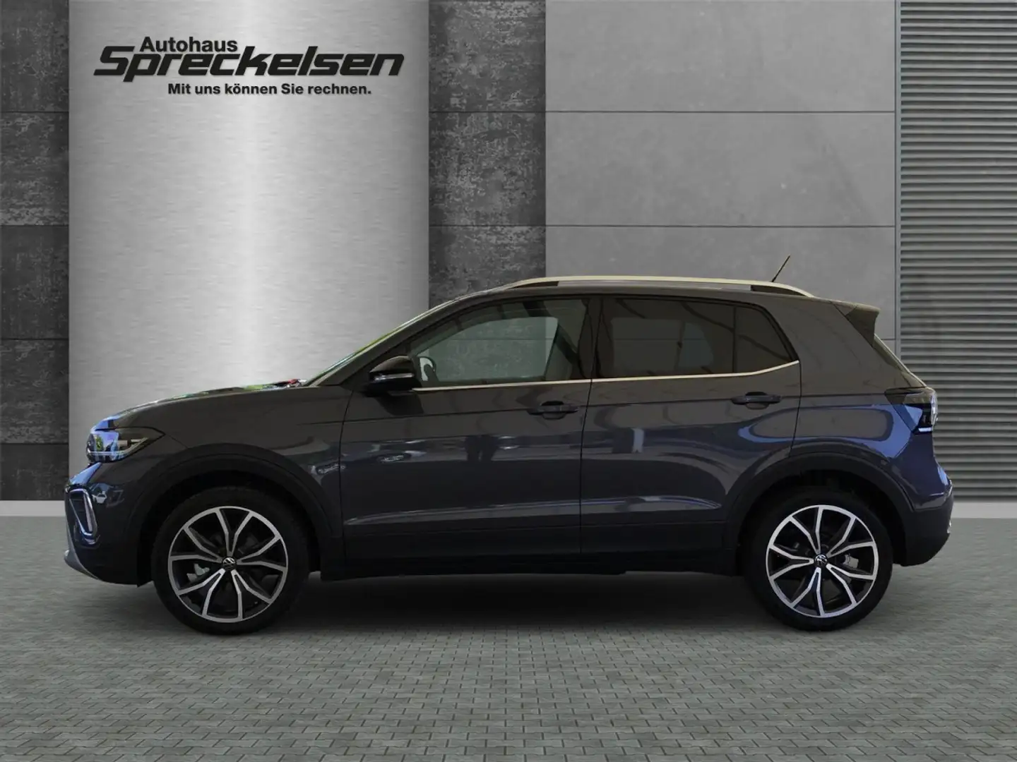 Volkswagen T-Cross 1.0 TSI++Aut.++Navi++Rückfahrkamera++ Klima Navi Grijs - 2
