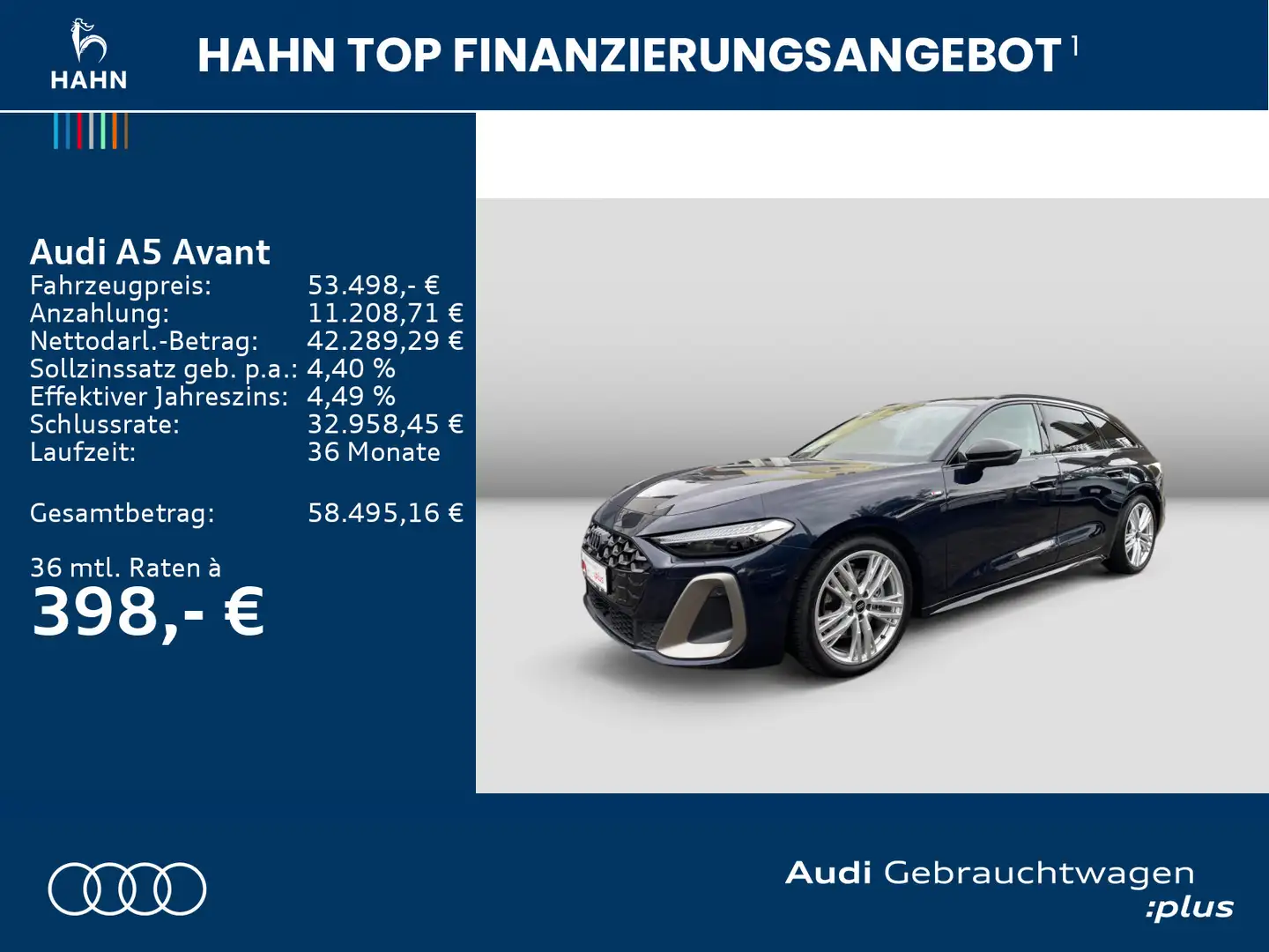 Audi A5 TFSI quattro S-line edition one Matrix Blau - 2
