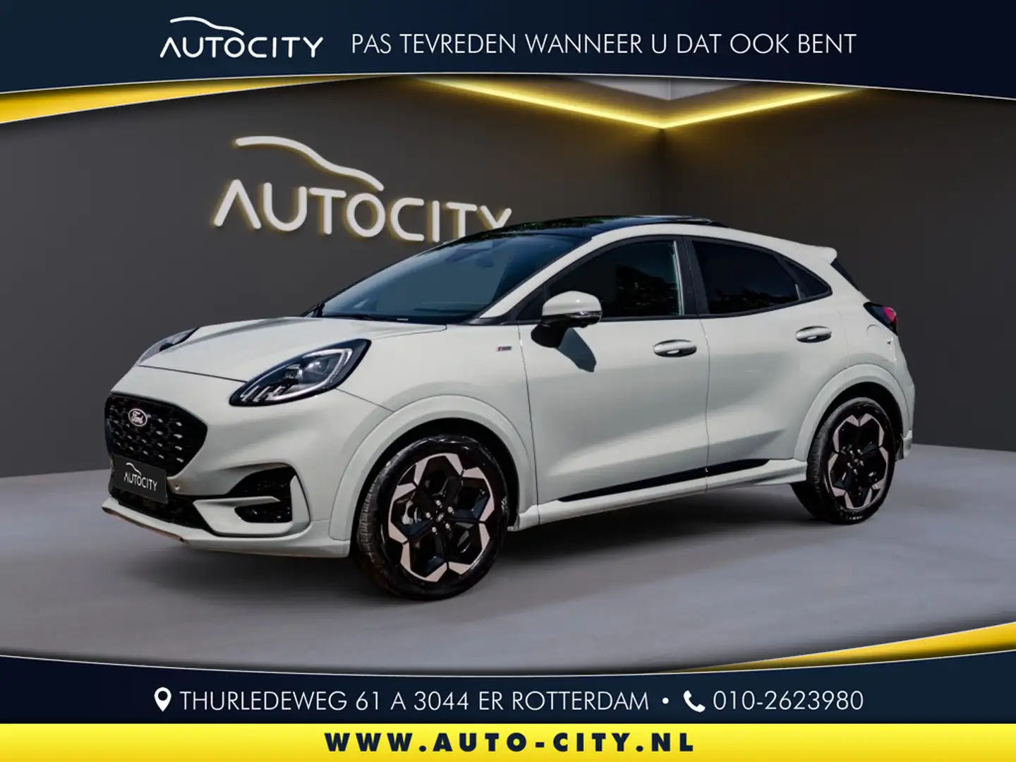 Ford Puma 1.0 EcoBoost Hybrid 155 ST-Line X Pano l Afn Trekh Grijs - 1