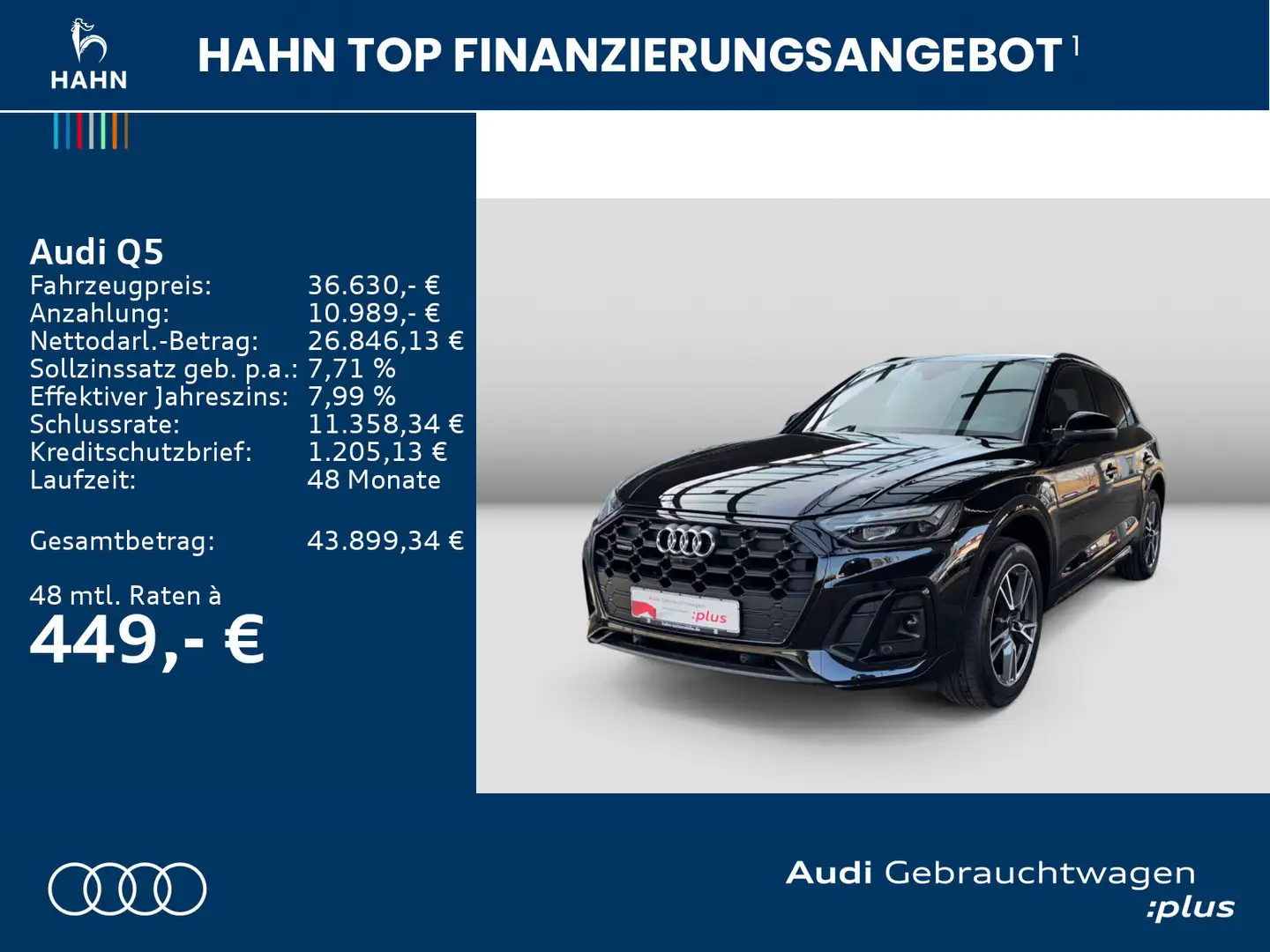 Audi Q5 40TDI quattro S-Line 360° Virtual LED Navi Schwarz - 2