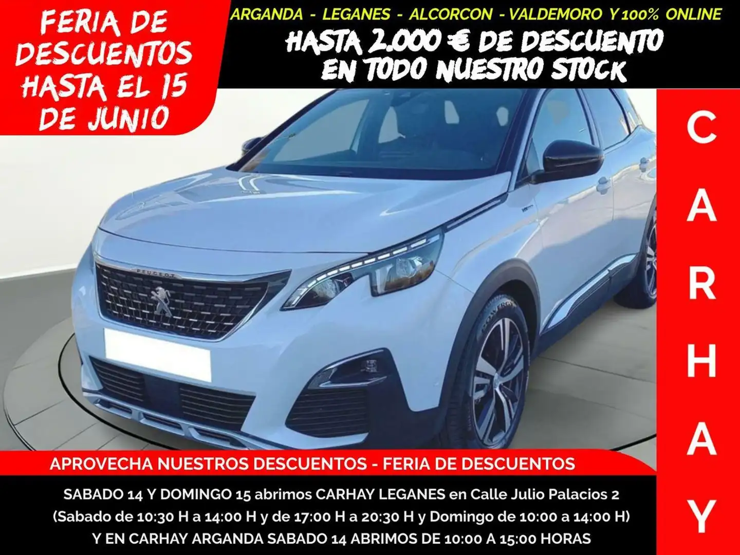Peugeot 3008 HYBRID 225 E-EAT8 GT LINE Blanco - 1