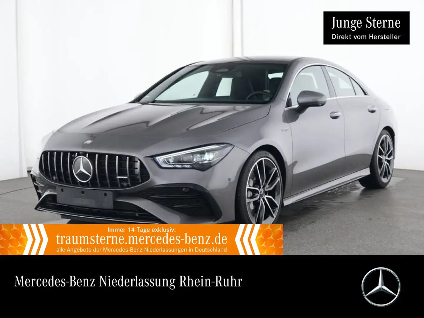 Mercedes-Benz CLA 35 AMG Cp. 4M WideScreen 360° Stdhzg Pano HUD Gris - 1