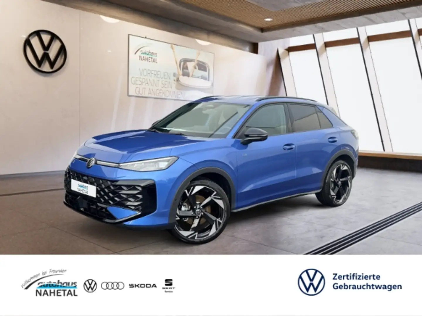 Volkswagen T-Roc 1.5 eTSI R-Line EASY OPEN IQ.DRIVE+LIGHT BLACK NAV Azul - 1
