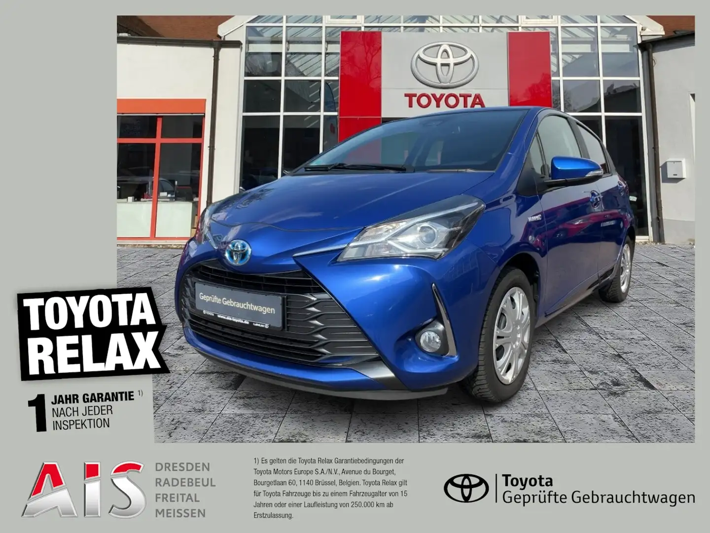 Toyota Yaris 1.5 Hybrid KAM*SHZ*KlimaA Blauw - 1