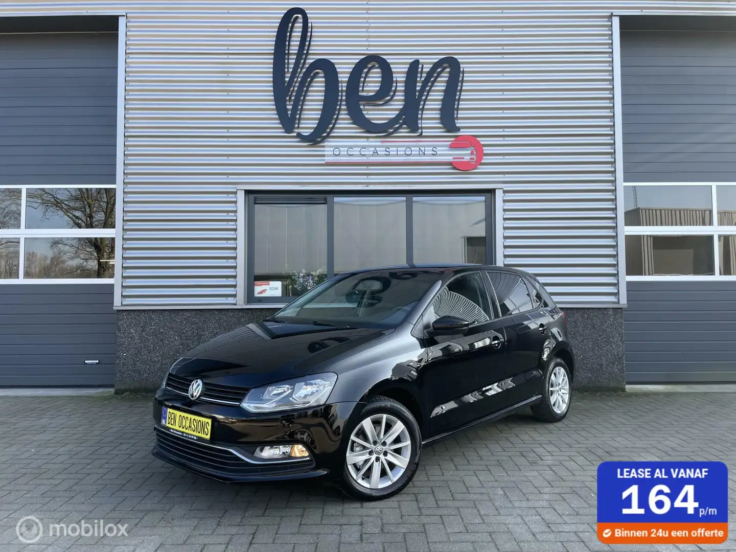 Volkswagen Polo 1.0 Comfortline 1e Eig TOPSTAAT!!! Zwart - 1