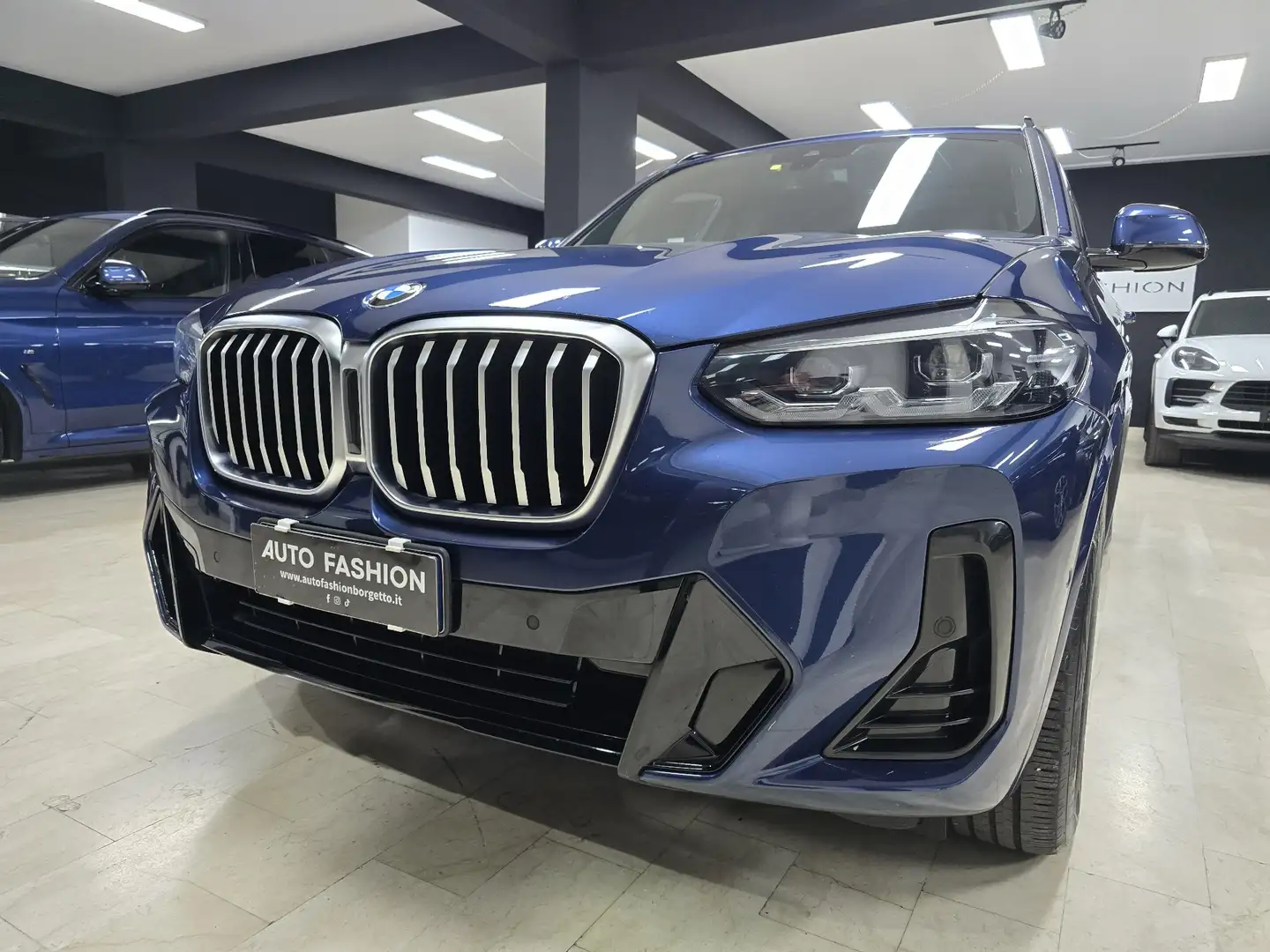 BMW X3 X3 G01 2021 xdrive20d mhev 48V Msport auto Bleu - 2