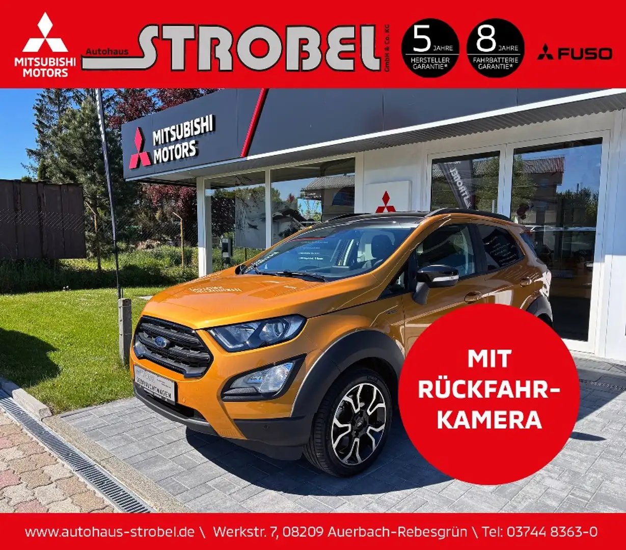 Ford EcoSport ACTIVE 1.0 *SITZHEIZUNG*TAGFAHRLICHT* Gelb - 1