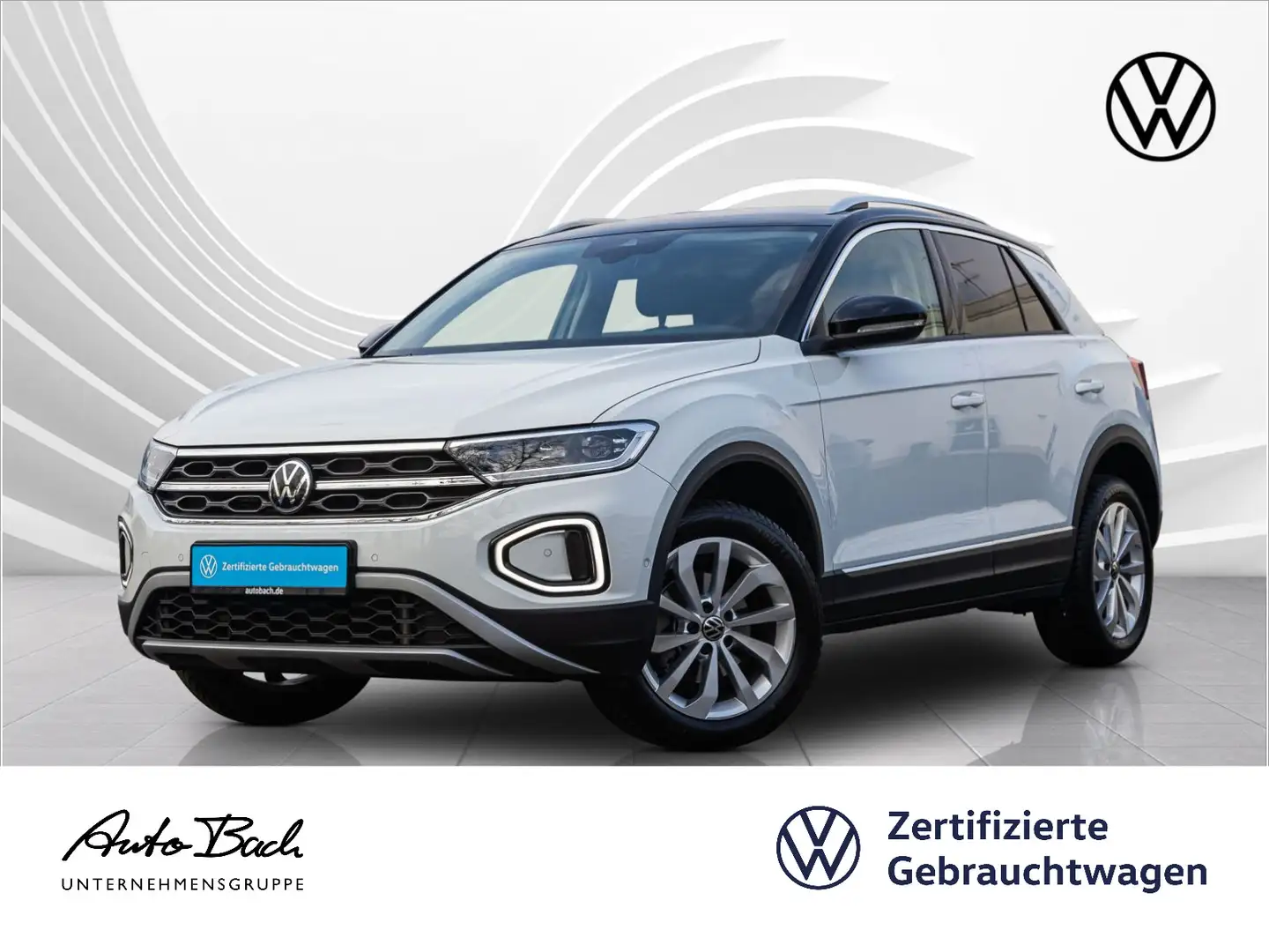 Volkswagen T-Roc 1.5 TSI DSG Style, Navi, LED, AHK, App-Con Weiß - 1
