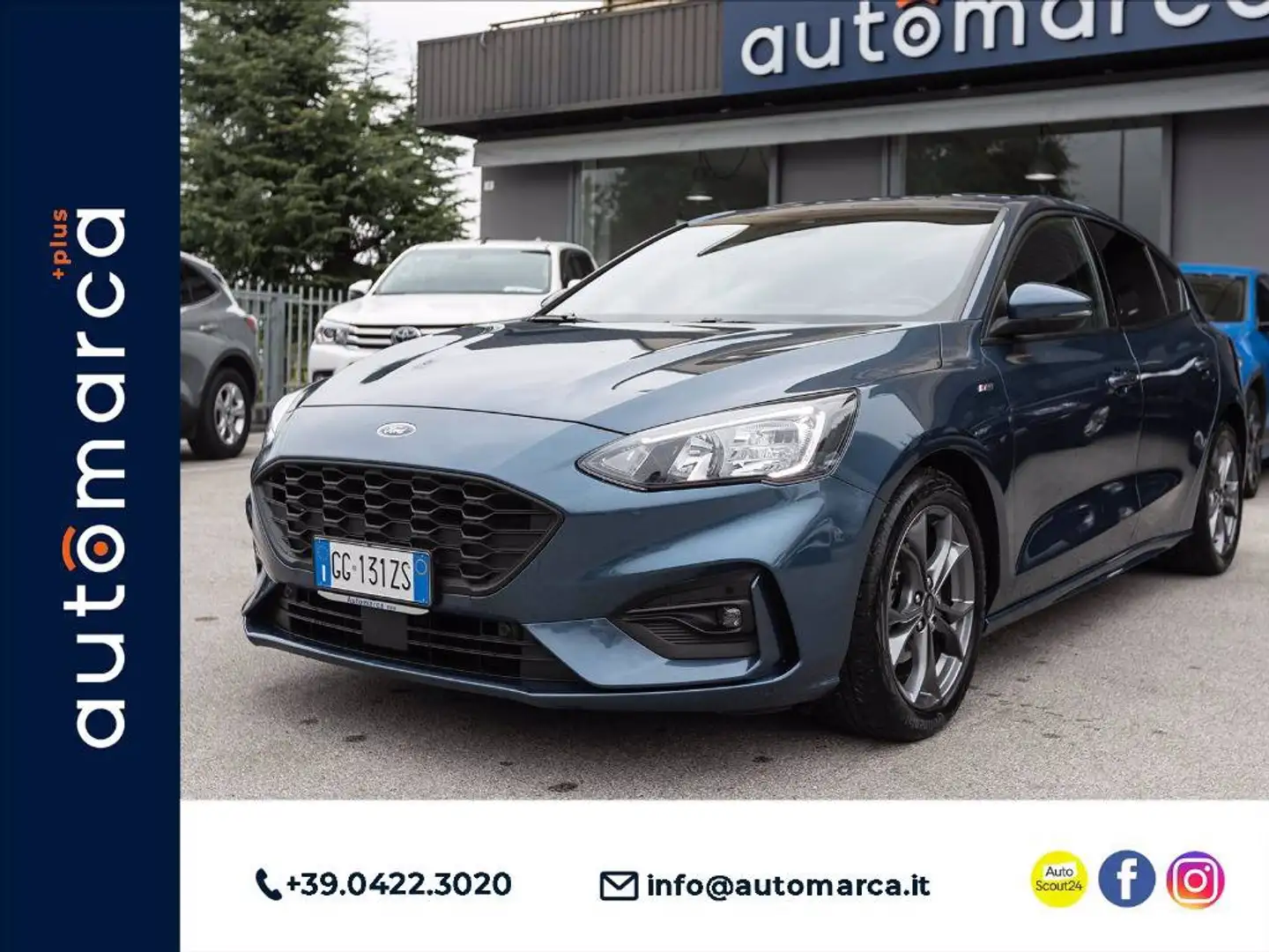 Ford Focus 1.0 ecoboost h ST-Line s&s 125cv my20.75 Blu/Azzurro - 1