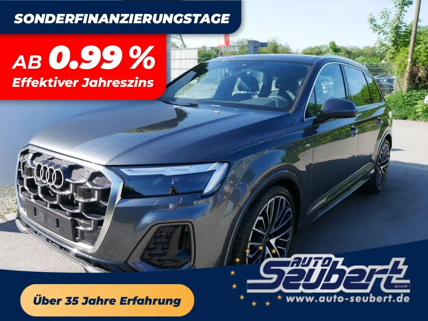 Audi Q7 S line 50 TDI*4X4*AHK*LED*7-SITZE*22 ZOLL*PANO*KAM Šedá - 1