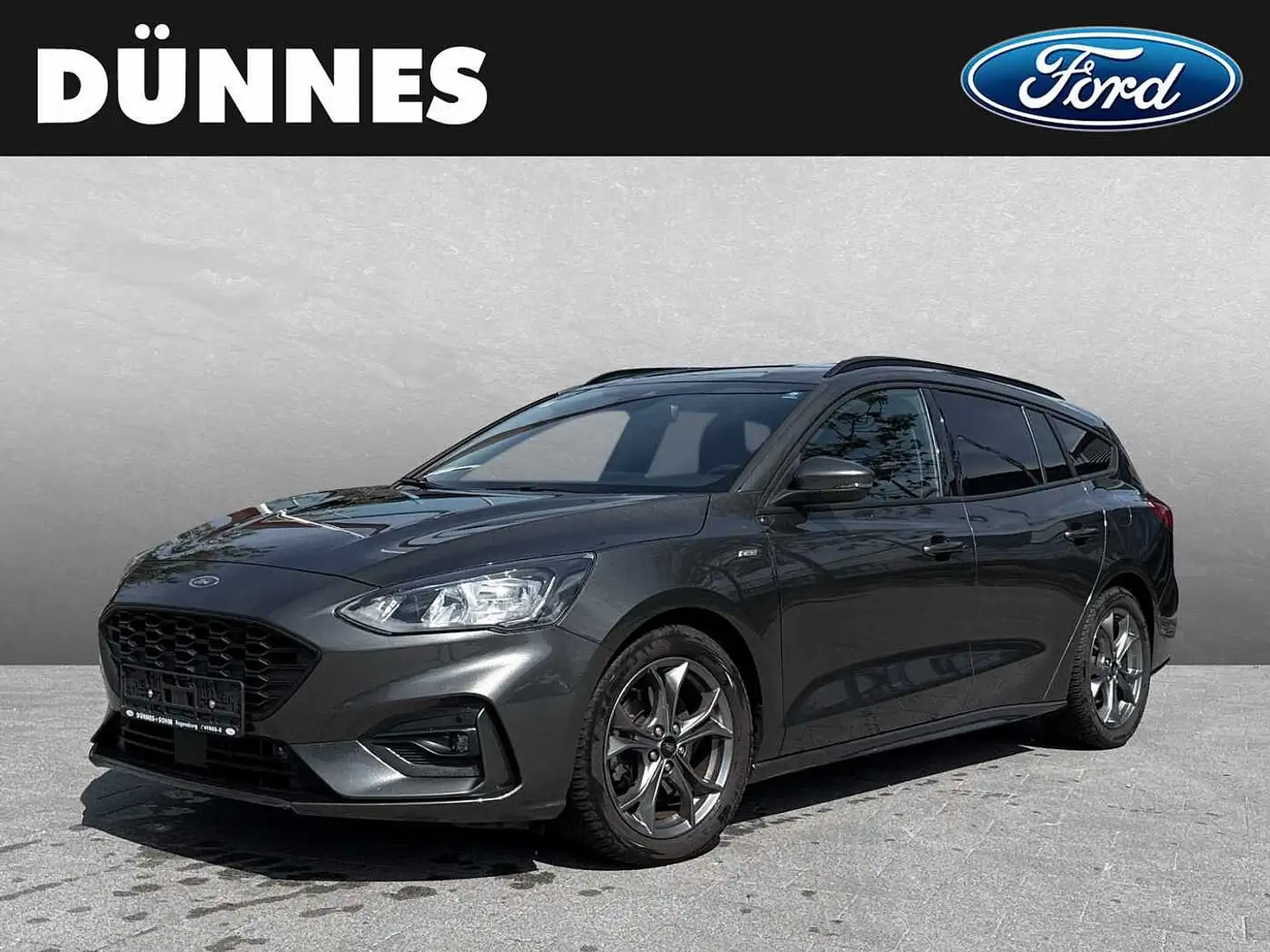 Ford Focus Turnier 1.0 EcoBoost Hybrid ST-LINE Grijs - 1