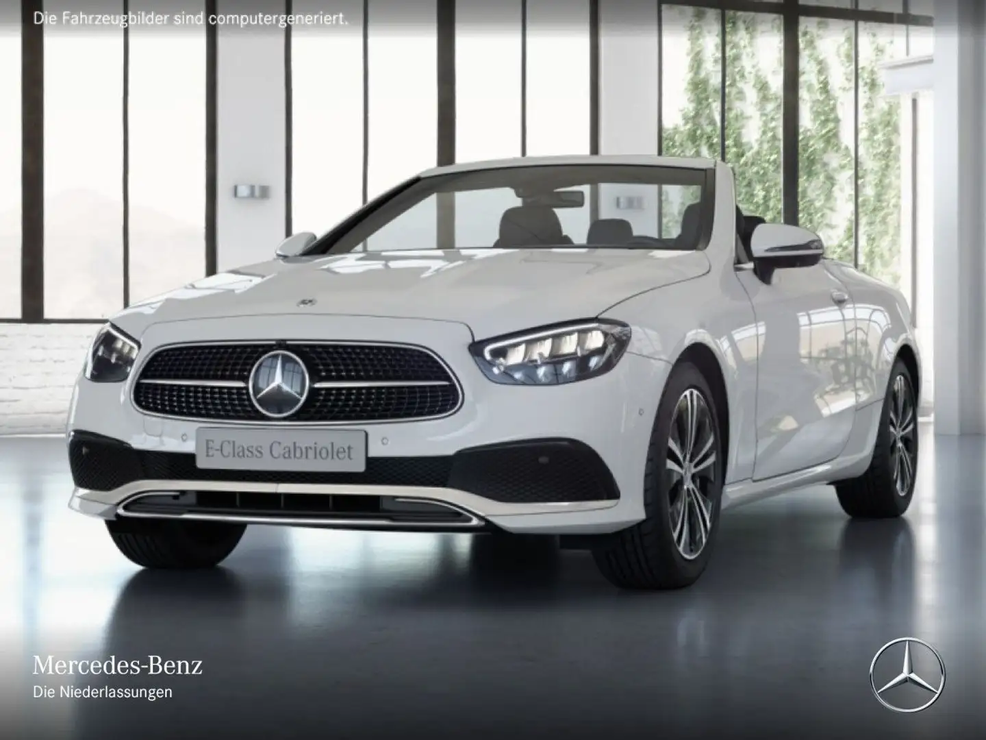 Mercedes-Benz E 400 d Cabrio 4M AVANTG+360+AHK+LED+STHZG+FAHRASS Weiß - 2