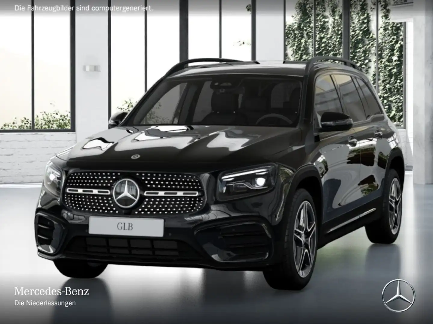 Mercedes-Benz GLB 200 AMG+NIGHT+PANO+360°+AHK+MULTIBEAM+19"+7G Schwarz - 2