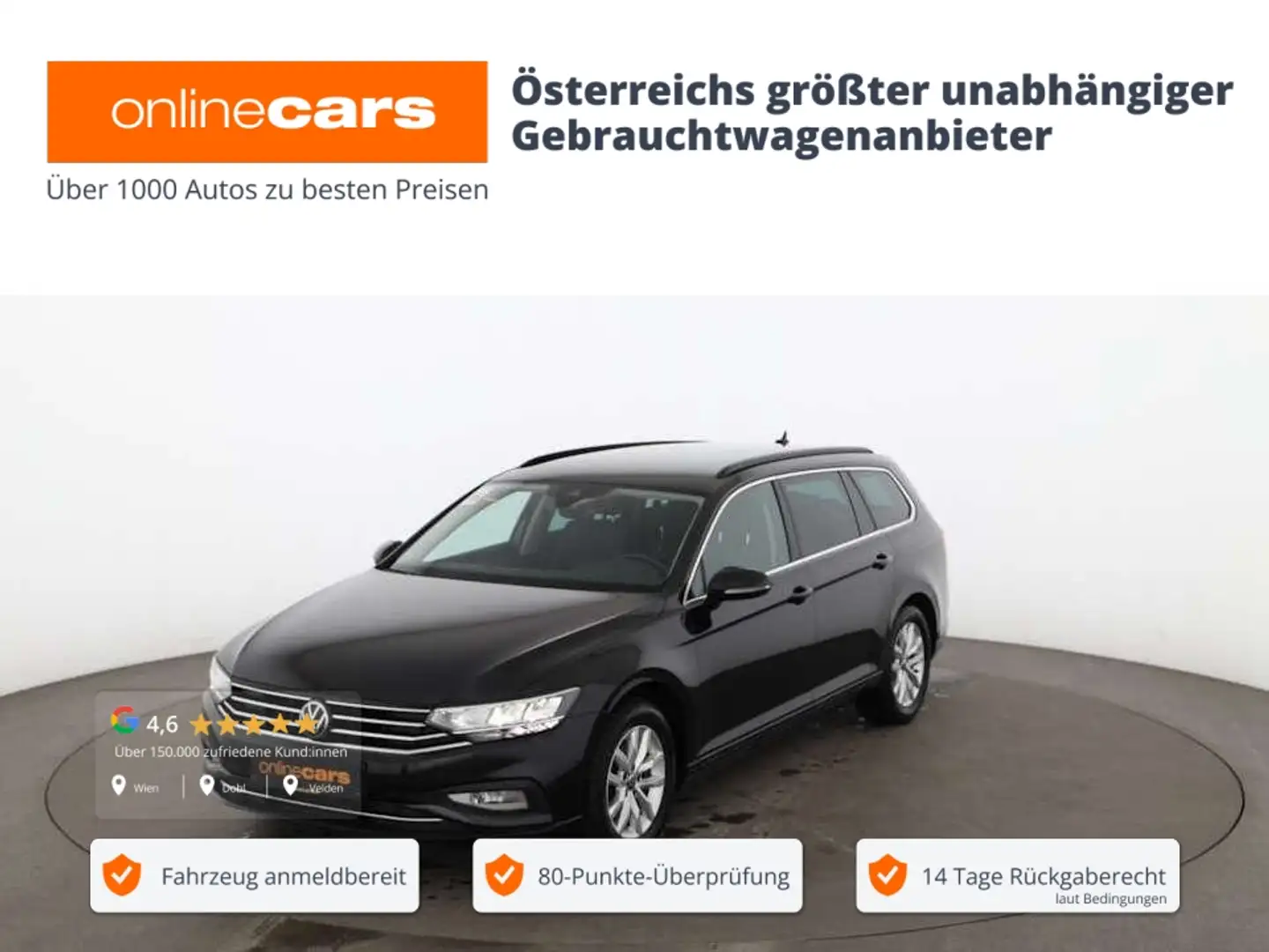 Volkswagen Passat Variant 2.0 TDI Business Aut LED RADAR NAV Schwarz - 1