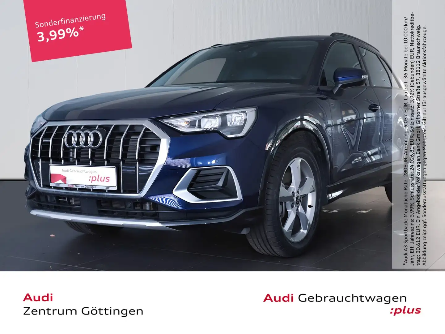 Audi Q3 40 TDI quattro S tronic advanced +AHK+SOUND Blau - 1