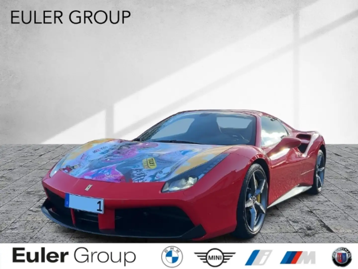 Ferrari 488 1 of 1 Racing Seat/Lift/Goldveredelung Rot - 1