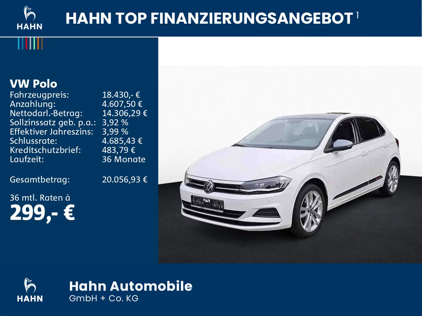 Volkswagen Polo 1.0TSI Comfortline beats LED APP Pano ACC Weiß - 2