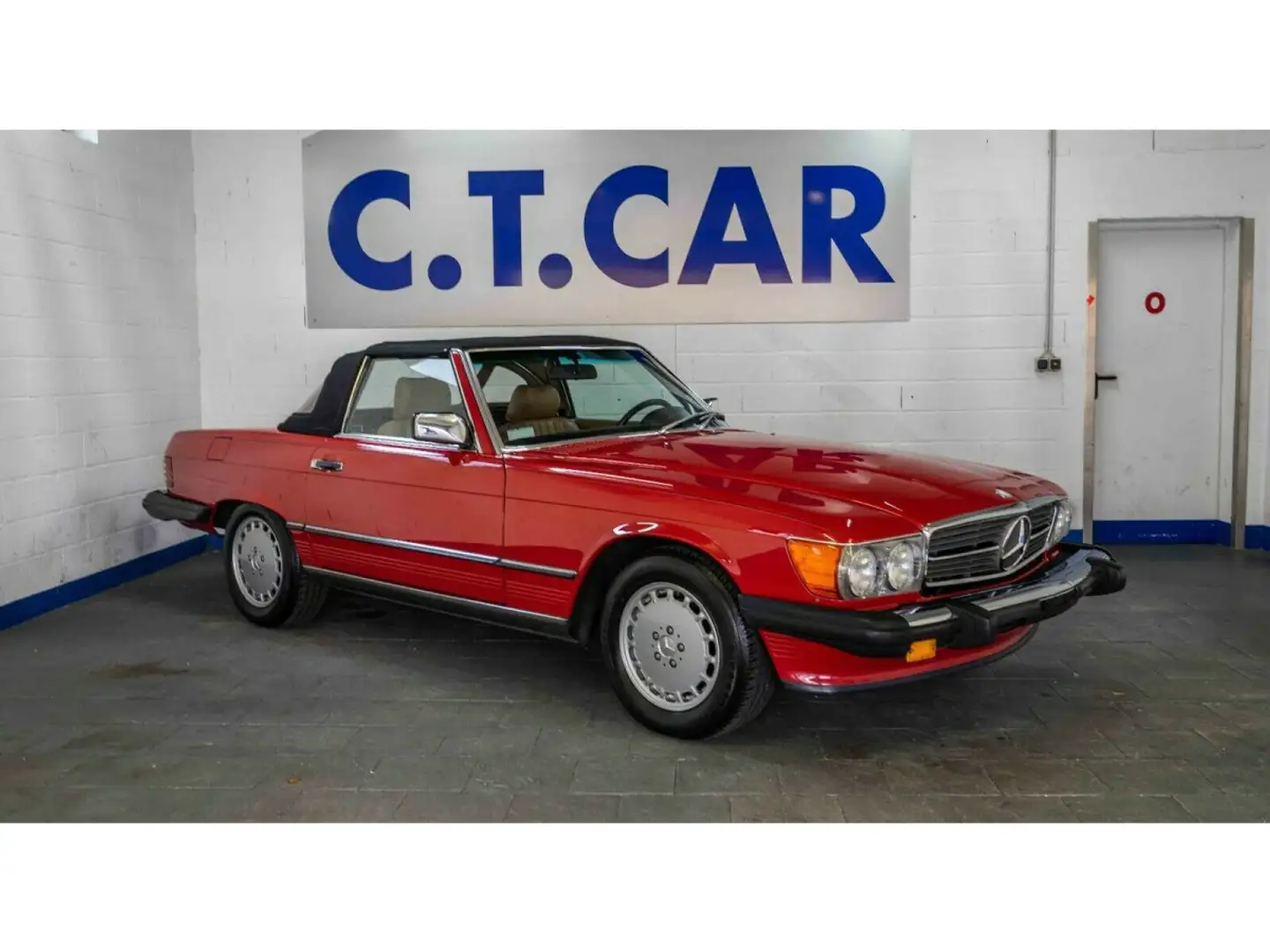 Mercedes-Benz SL 560 R107 Czerwony - 1
