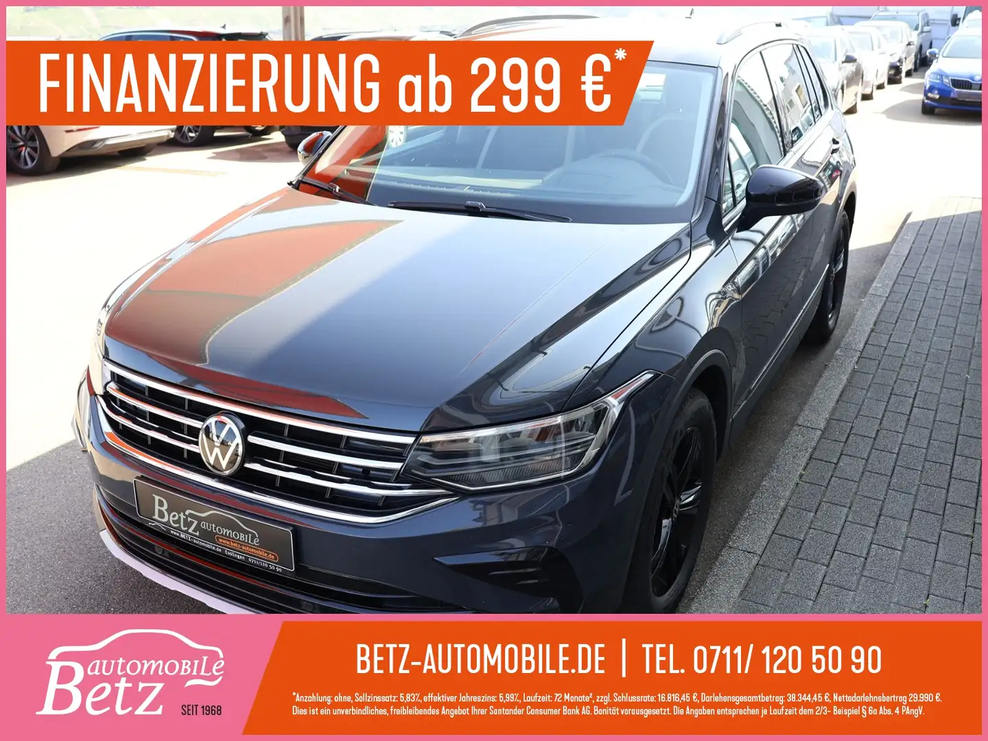 Volkswagen Tiguan Life Urban Sport SHZ Virtual Navi Gris - 1
