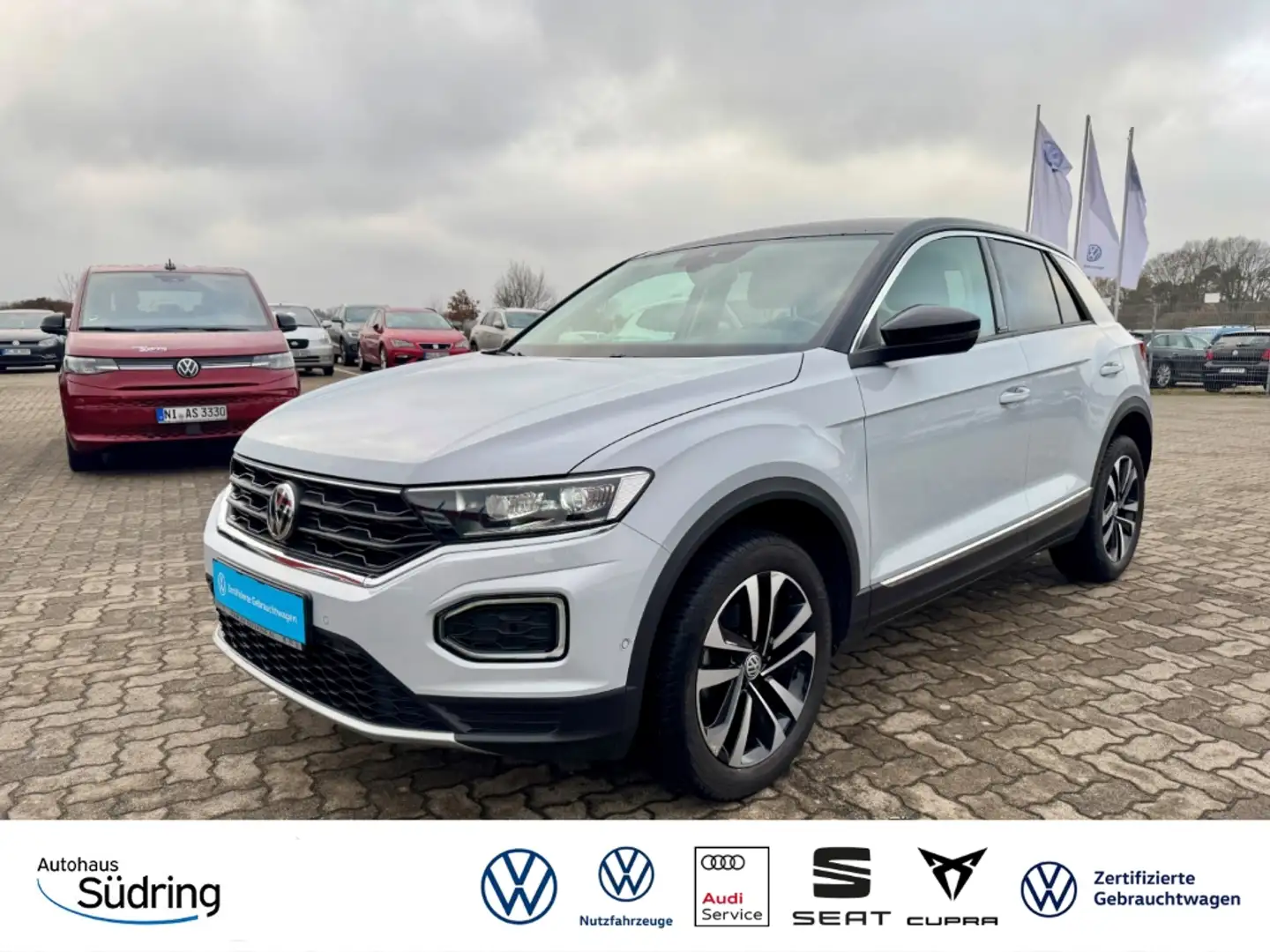 Volkswagen T-Roc 1,5 TSI IQ.DRIVE Navi LED El. Heckklappe Weiß - 1