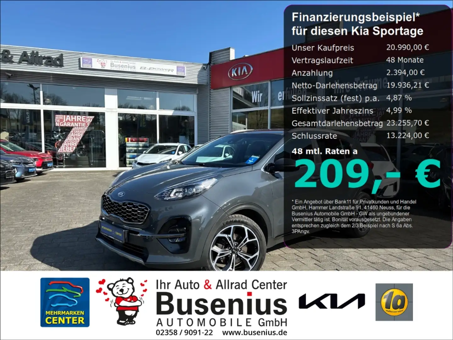 Kia Sportage 1.6 CRDi AWD DCT GT-Line+AHK+Tech+Navi+Kamera Grigio - 1