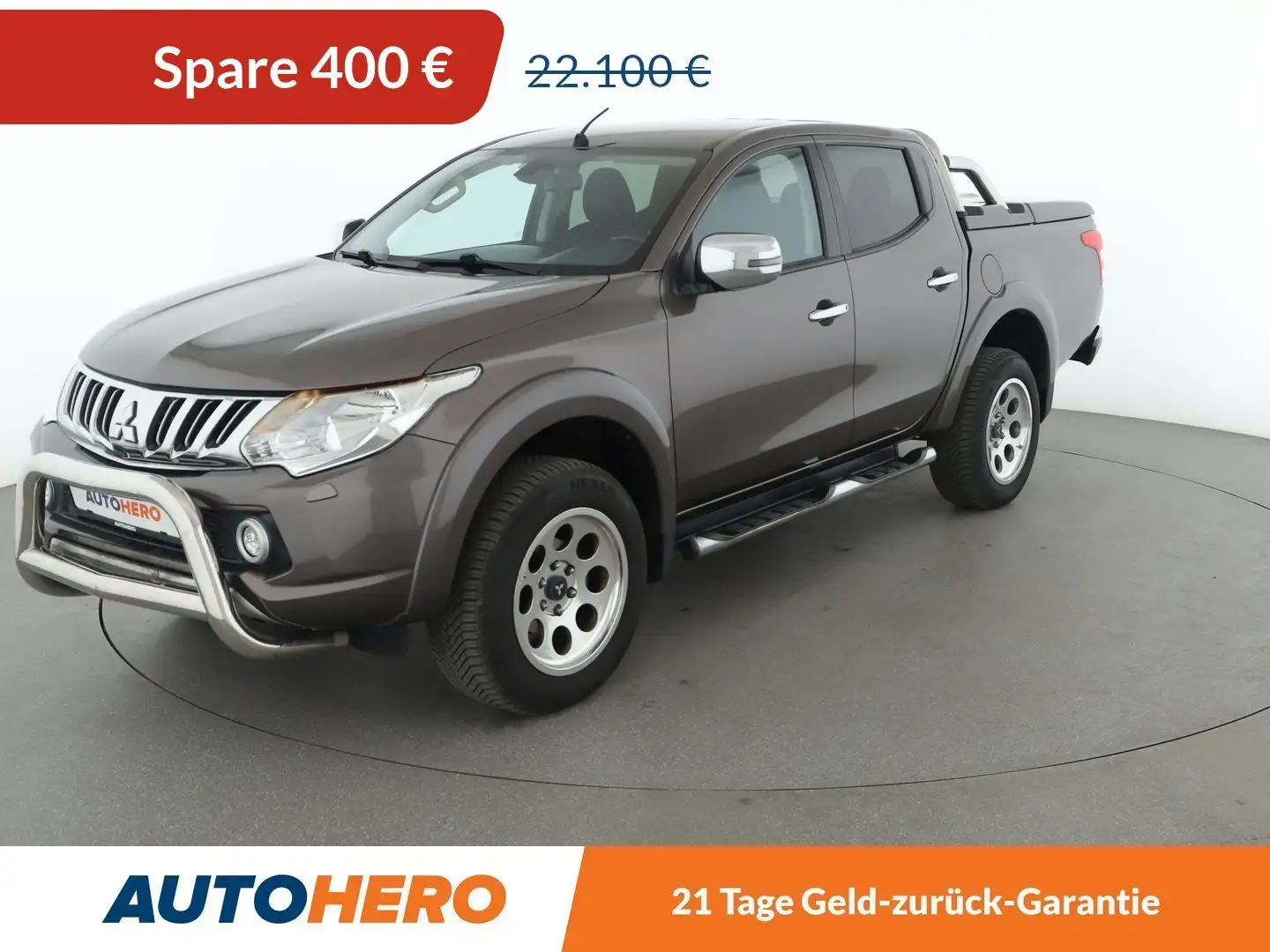 Mitsubishi L200 2.4 DI-D Plus Doppelkabine 4WD*SPUR*TEMPO*KLIMA* Braun - 1