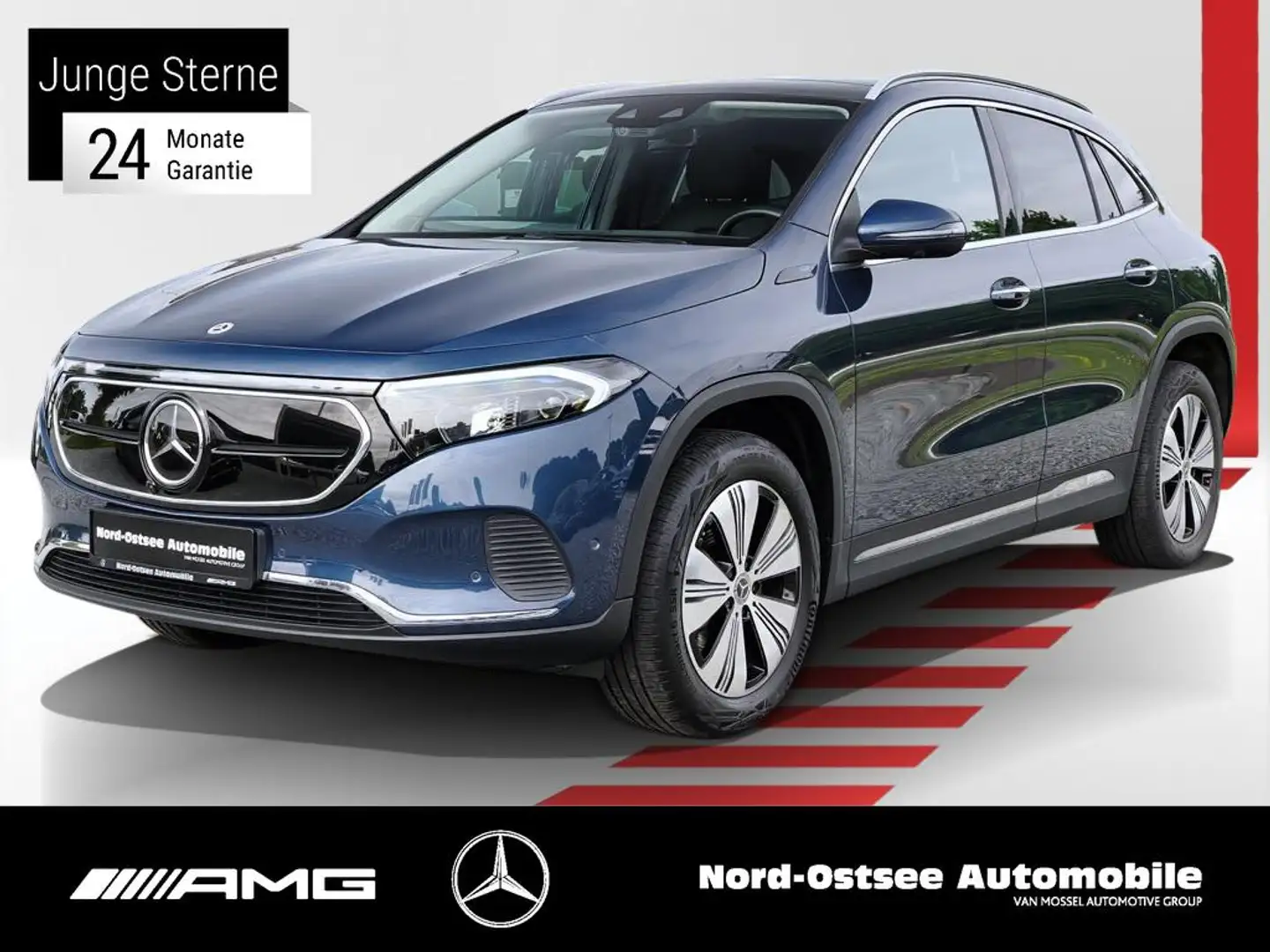 Mercedes-Benz EQA 300 4M PROGRESSIVE DISTRO PANO HUD 360° HUD Bleu - 1