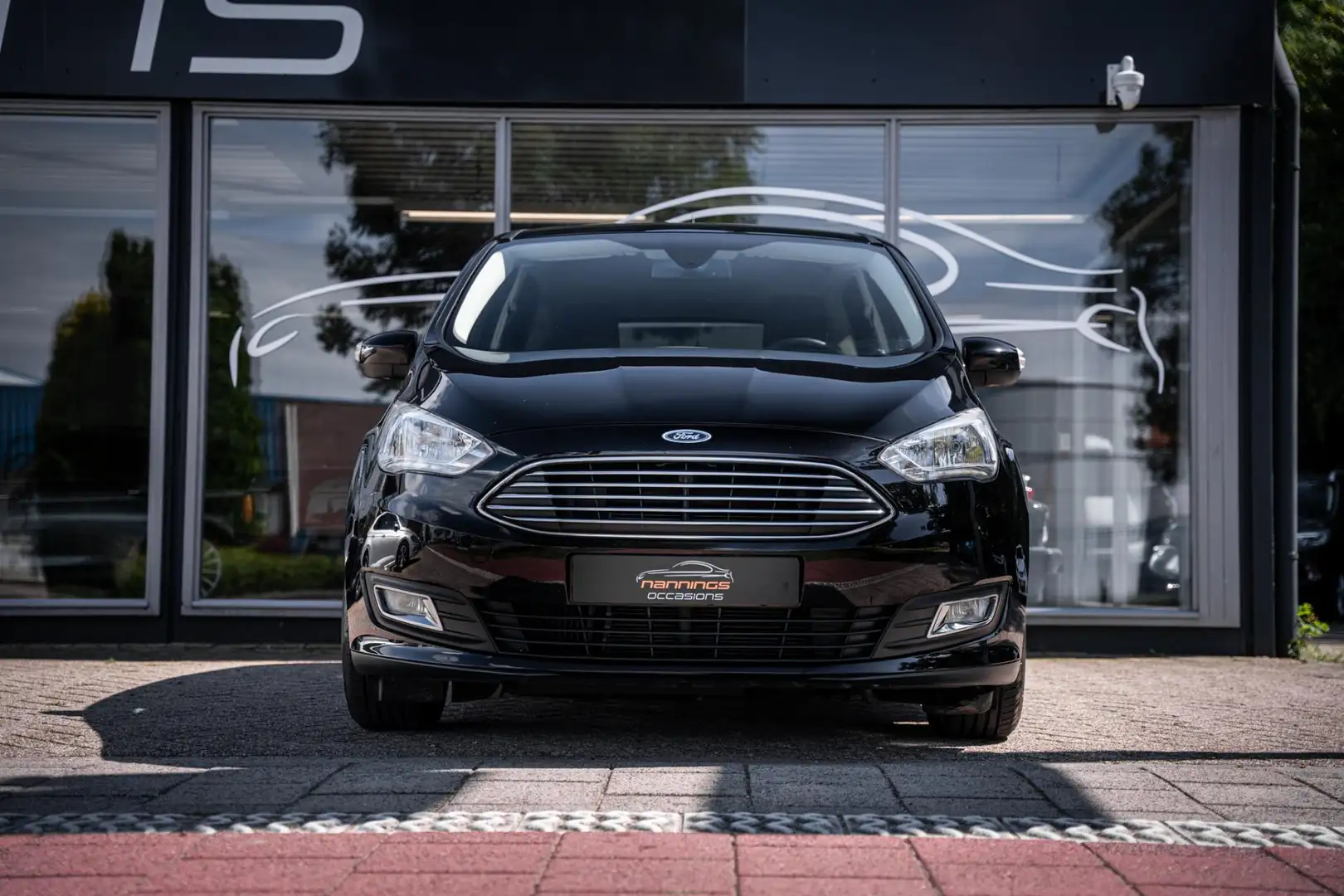 Ford C-Max 1.0 Ambiente|Cruisecontrol|PDC|Navi|Trekhaak|Clima Zwart - 2