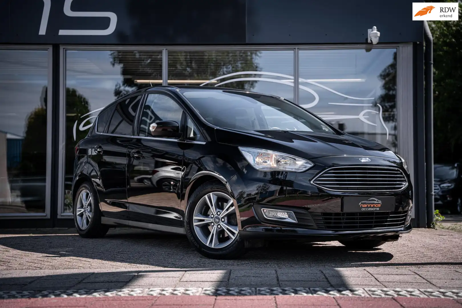 Ford C-Max 1.0 Ambiente|Cruisecontrol|PDC|Navi|Trekhaak|Clima Zwart - 1