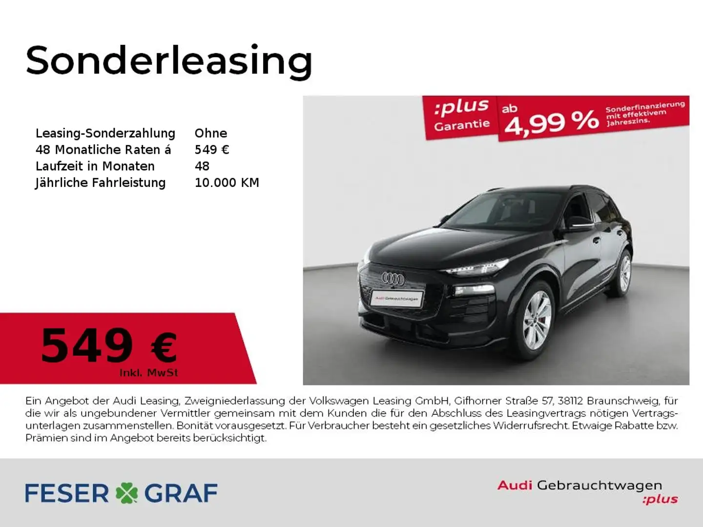 Audi Q6 e-tron e-tron Matrix,B&O,Tech+,Navi pro,Kamera,0.25% Schwarz - 1