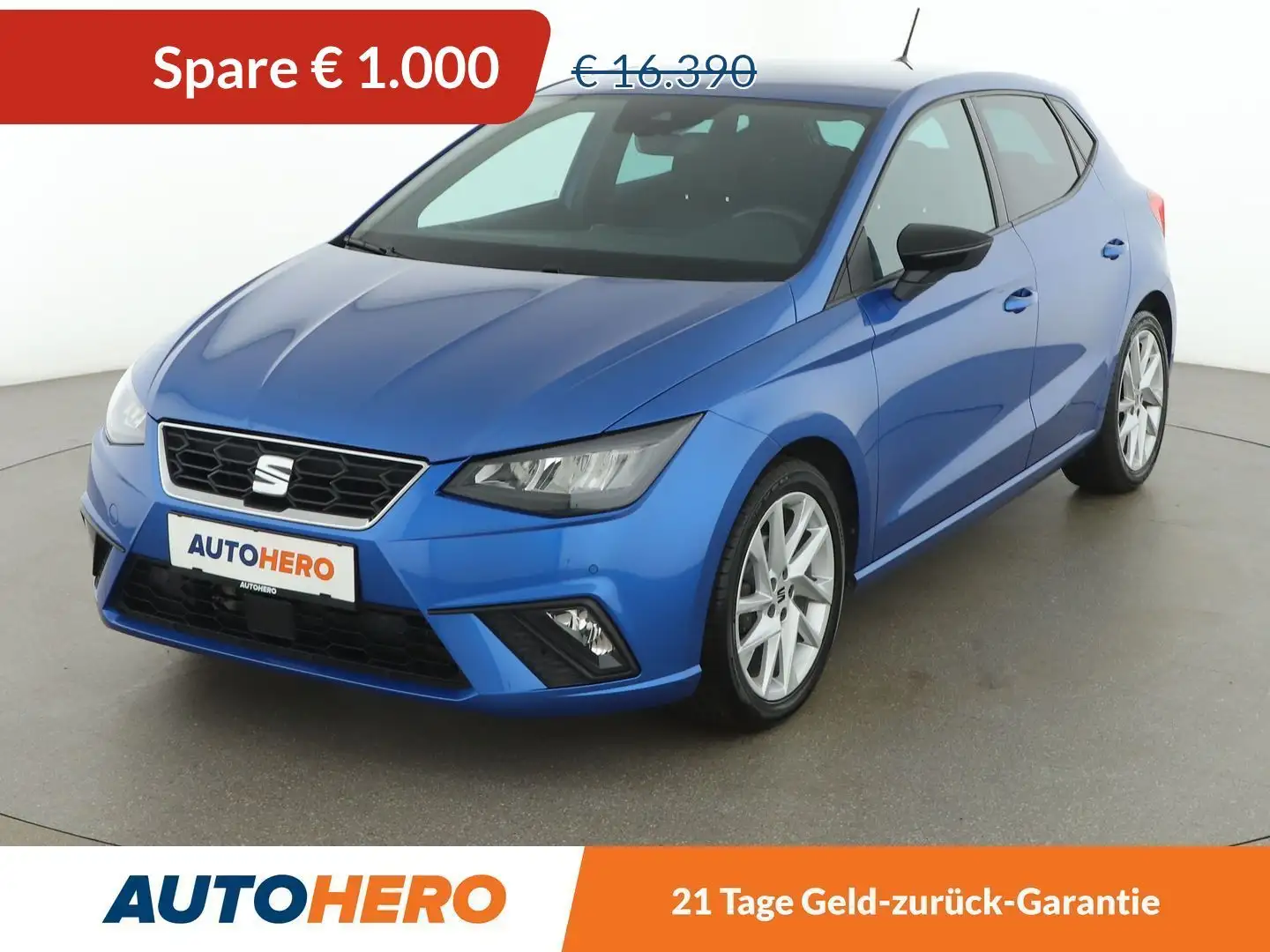 SEAT Ibiza 1.0 TSI FR *LED*TEMPO*CAM*SPUR*SHZ*KLIMAAUT*BT* Blau - 1