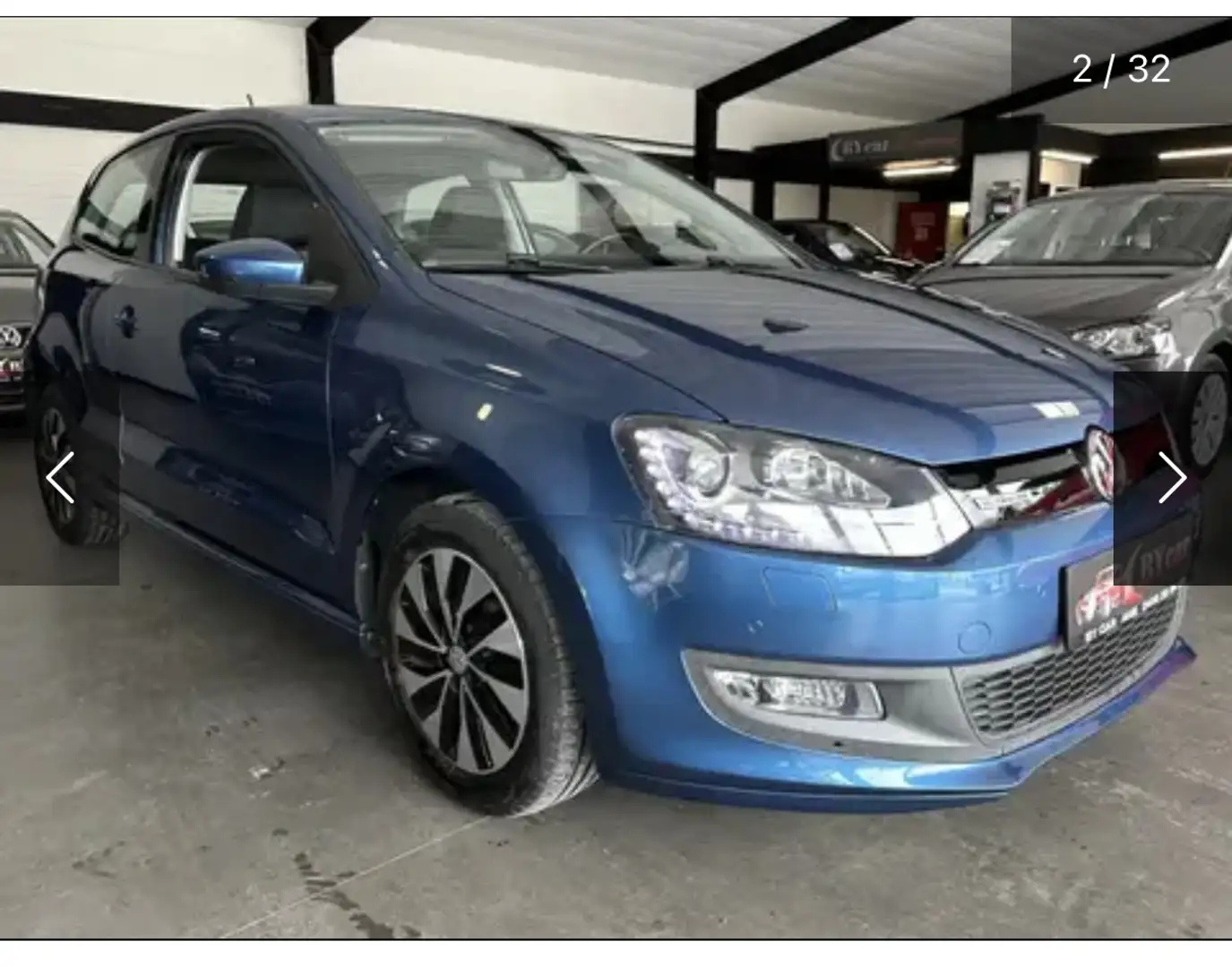 Volkswagen Polo 1.2 (kit sport carosserie) 70 kW Blauw - 2