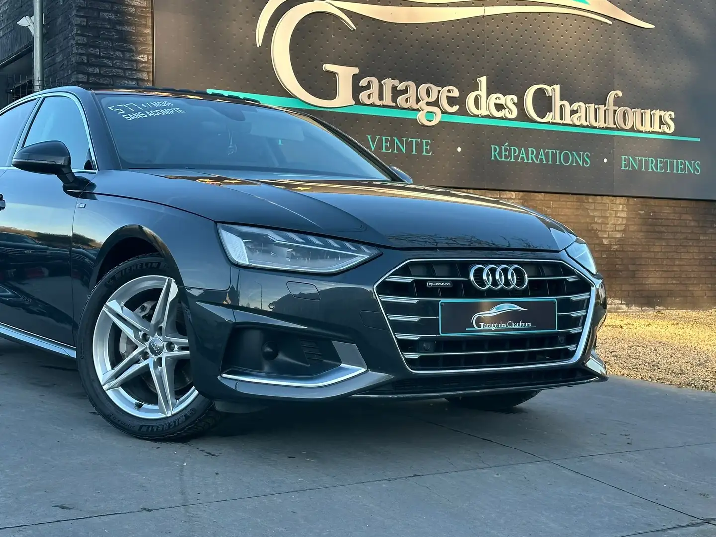 Audi A4 40 TDi Limousine - ! Quattro ! - Sline - Eu6d Blauw - 2