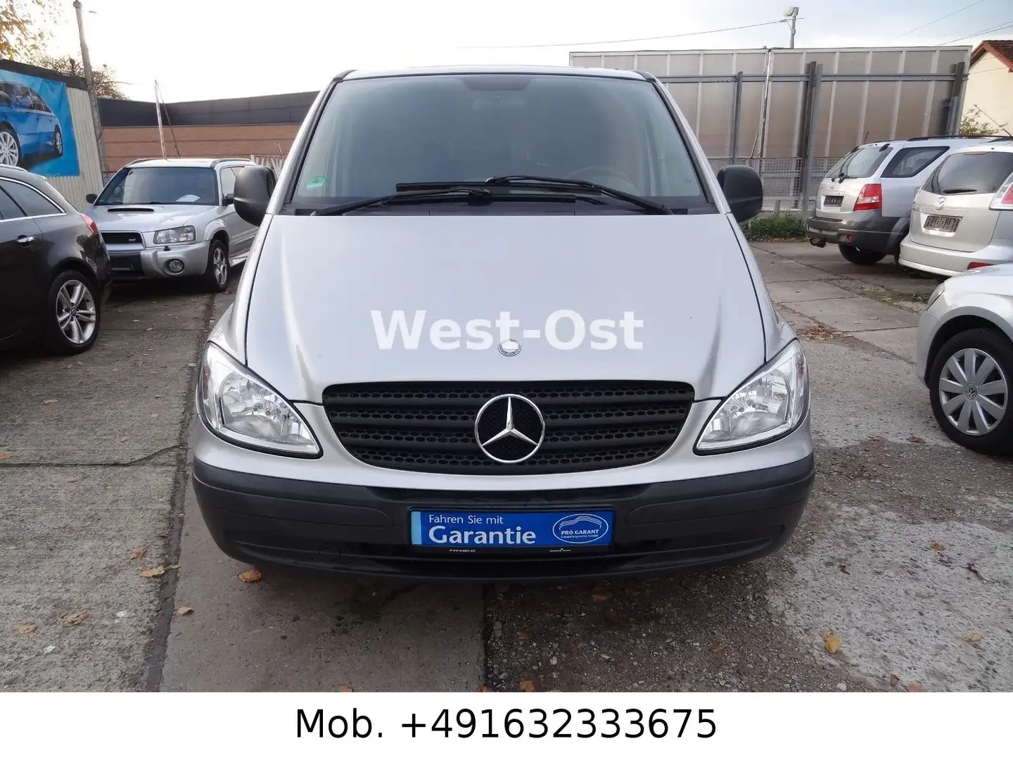 Mercedes-Benz Vito Kombi 115 CDI Lang Klima AHK 9 Sitze 1 Hand Silber - 2