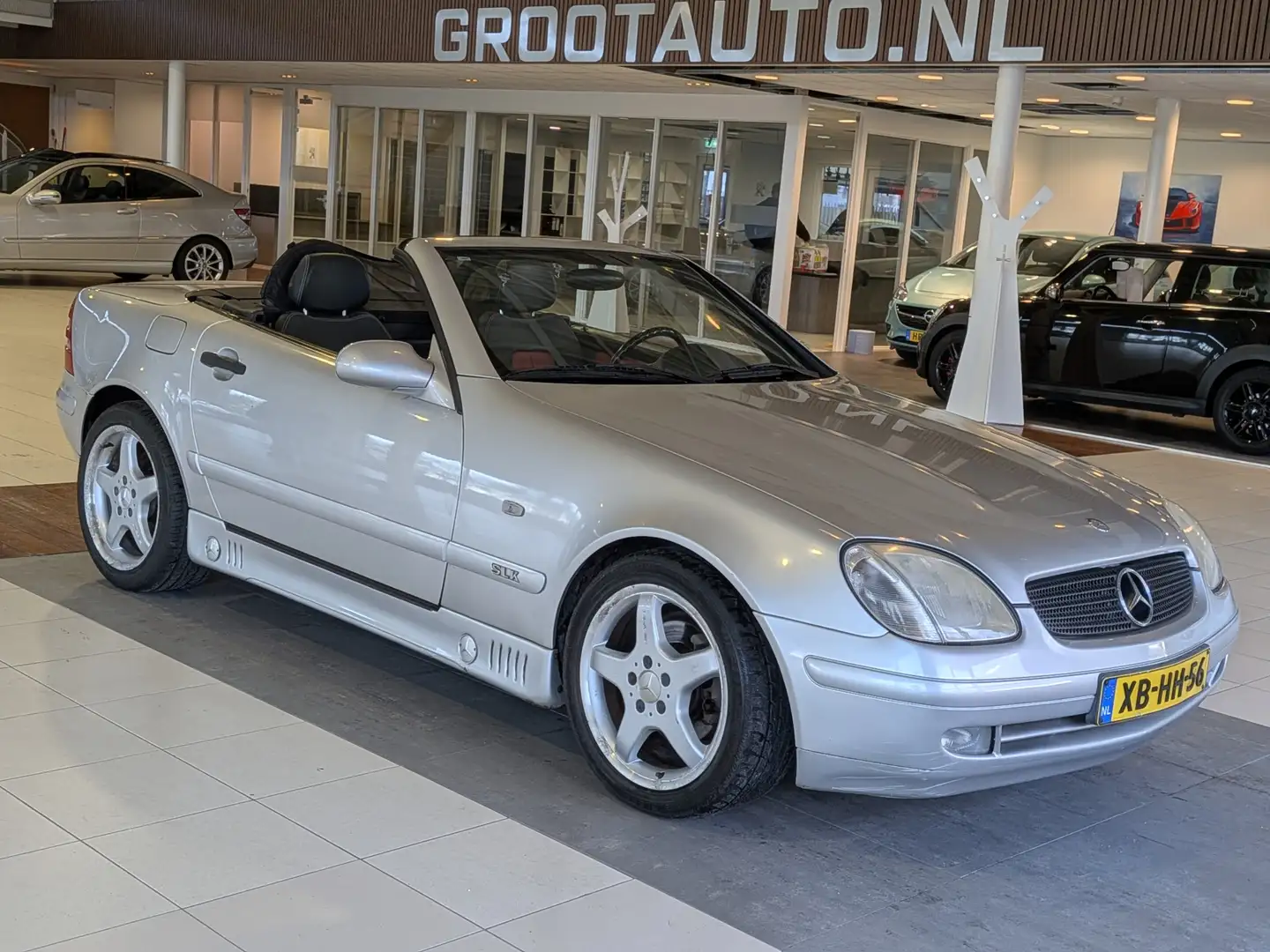Mercedes-Benz SLK 200 Volledige Historie Aanwezig Leder, NAP, Stuurbekra Gri - 1