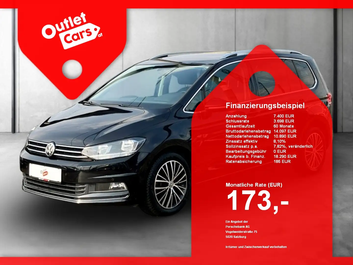 Volkswagen Touran 1.5 TSI BMT Highline AHK+LEDER+NAVI+RADAR Schwarz - 1