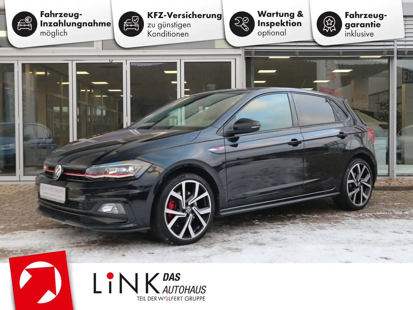Volkswagen Polo GTI 2.0 TSI DSG NAVI ACC LED RFK 18" AID Noir - 1