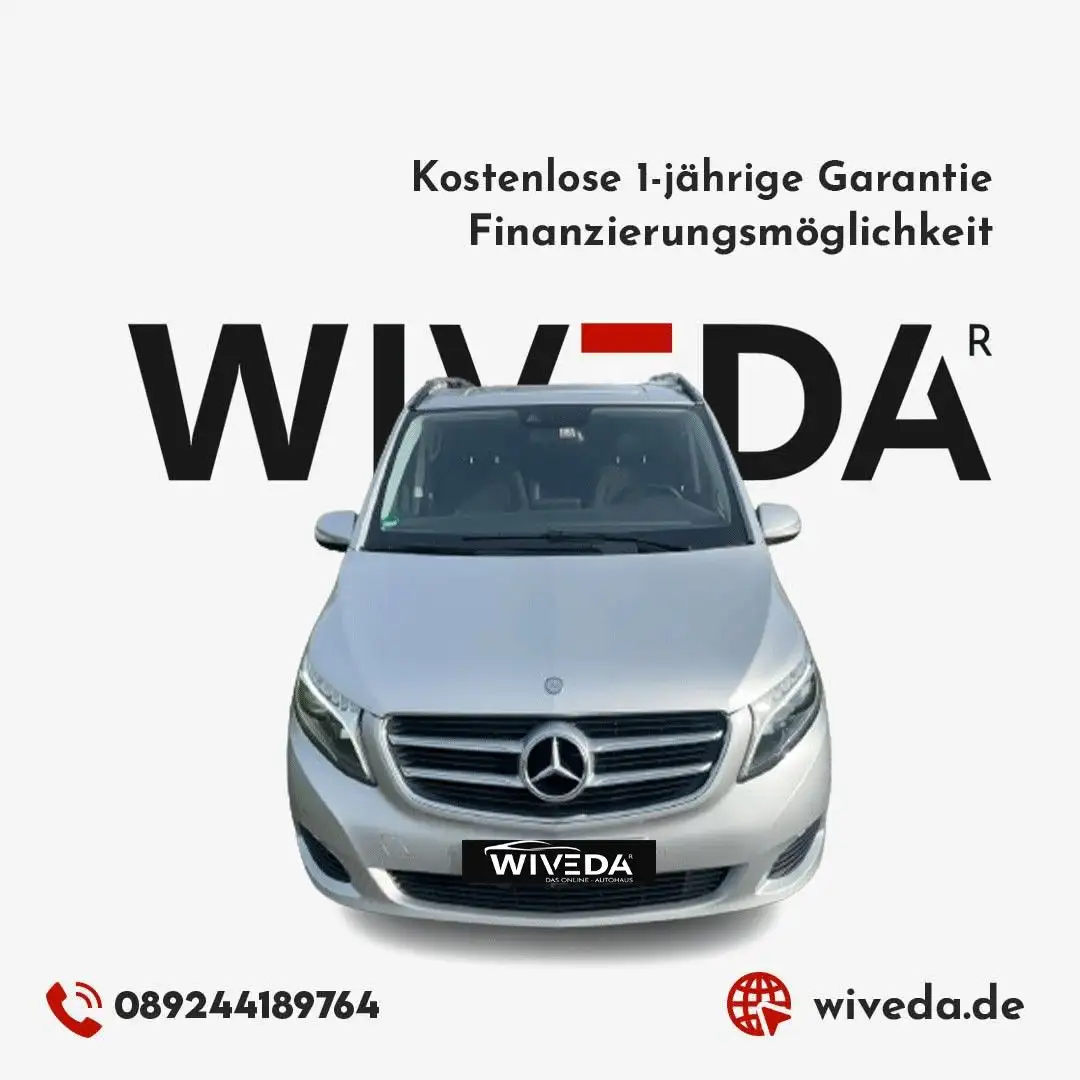 Mercedes-Benz V 250 d 7G LED~KAMERA~6-SITZER~NAVI~STANDHZG~AHK Srebrny - 1