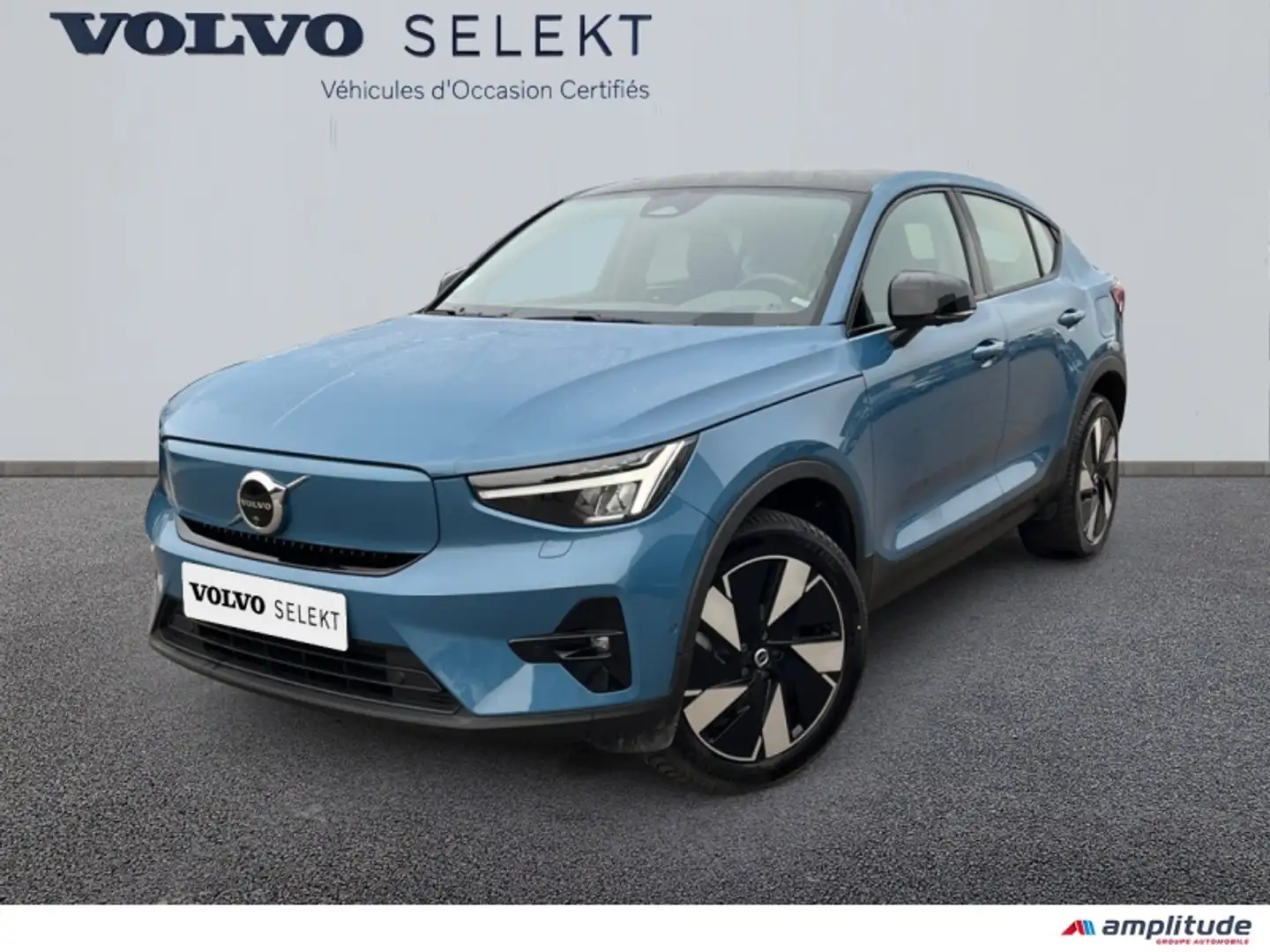 Volvo C40 Recharge Extended Range 252ch Ultimate Bleu - 1