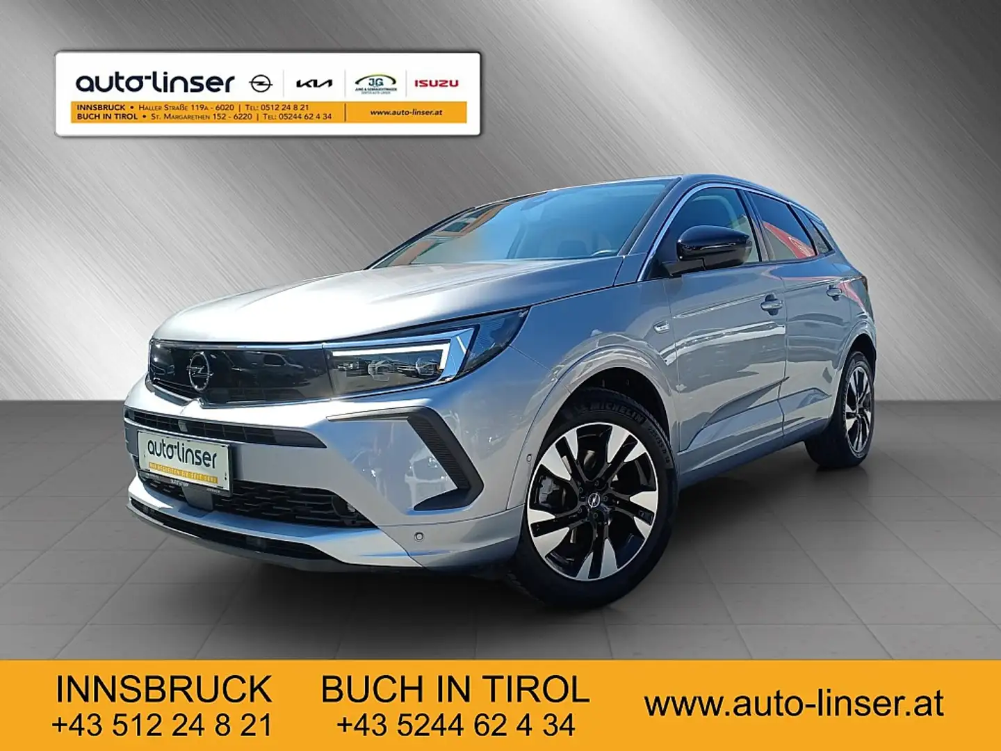 Opel Grandland X 1,5 Diesel Business Elegance Aut. Start/Stopp Argento - 1