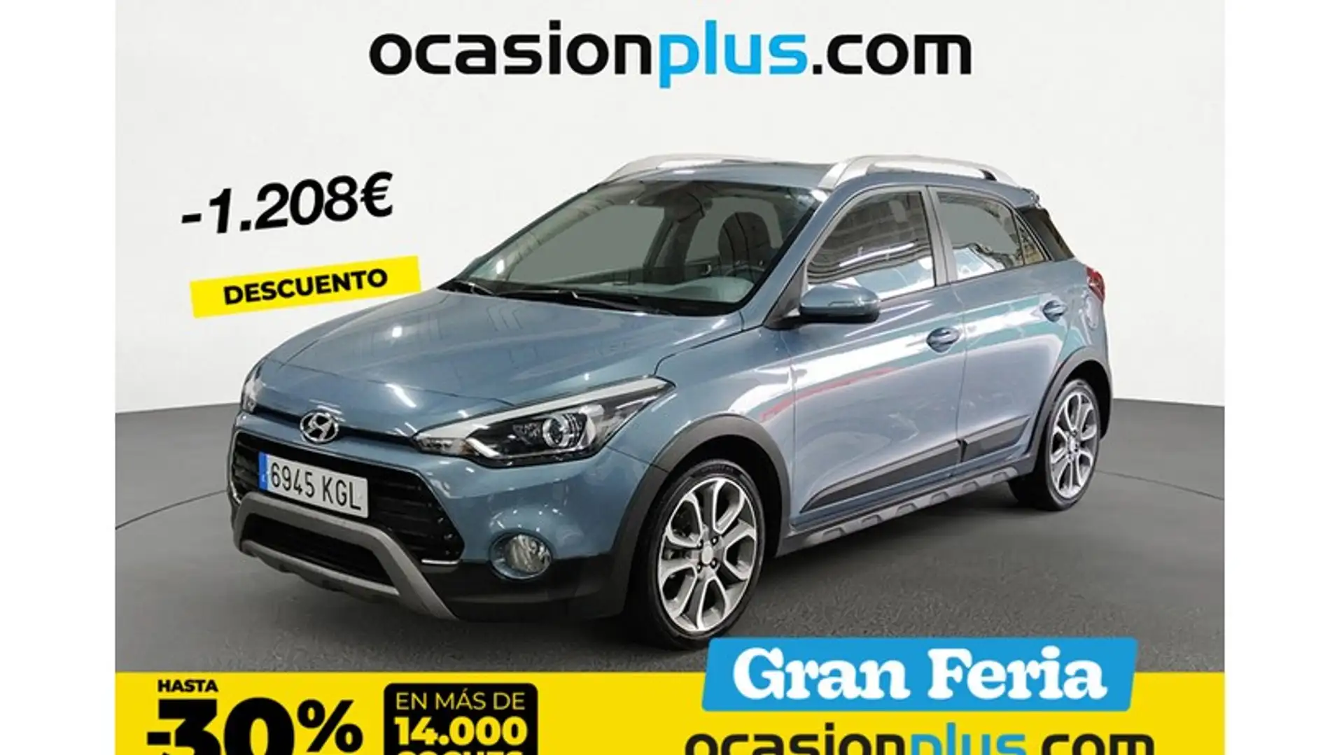 Hyundai i20 1.4CRDI Tecno 90 Gri - 1