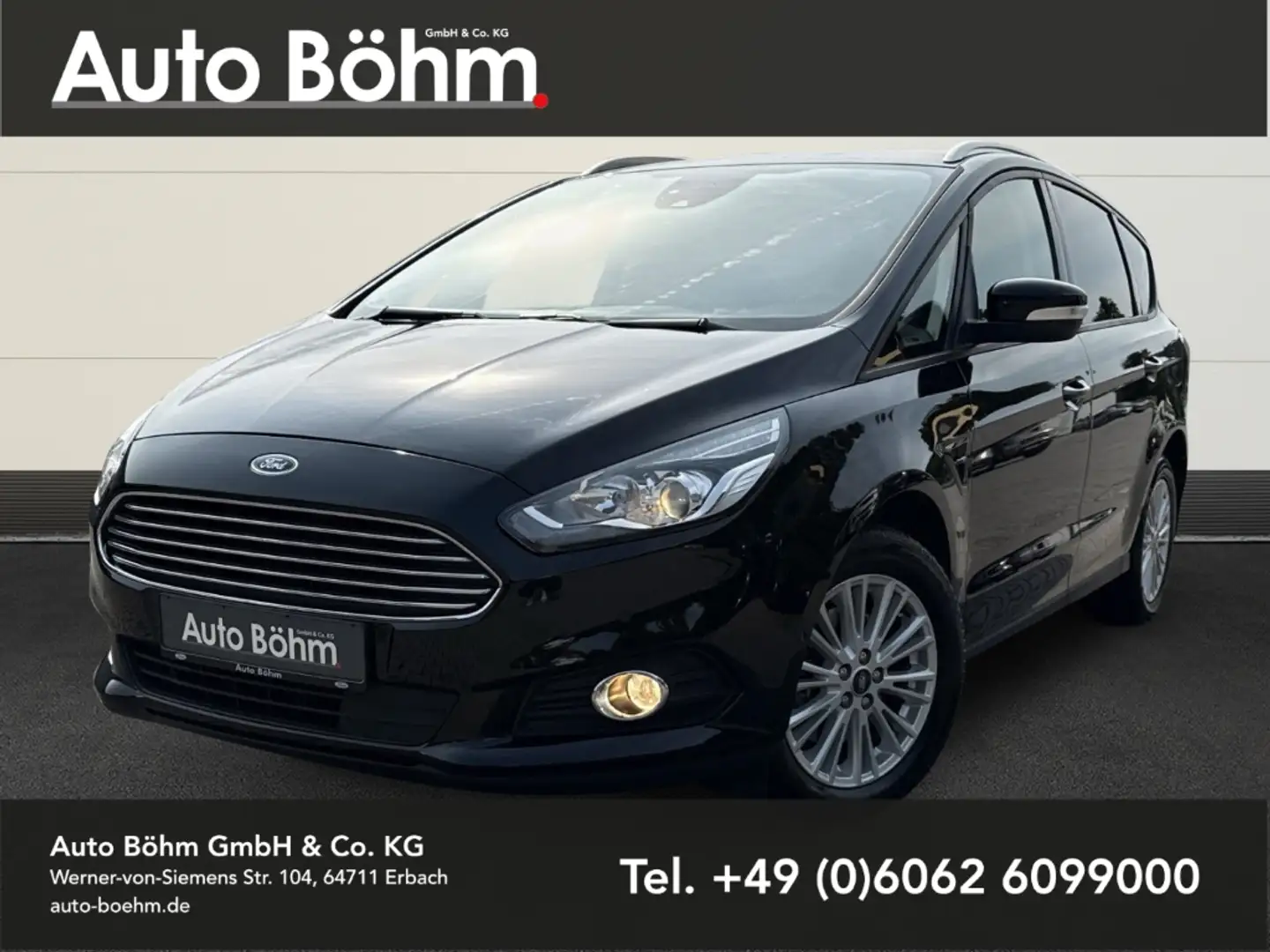 Ford S-Max Business 1.5 Neu Motor+Navi+Klima+Temp+Kamera Schwarz - 1